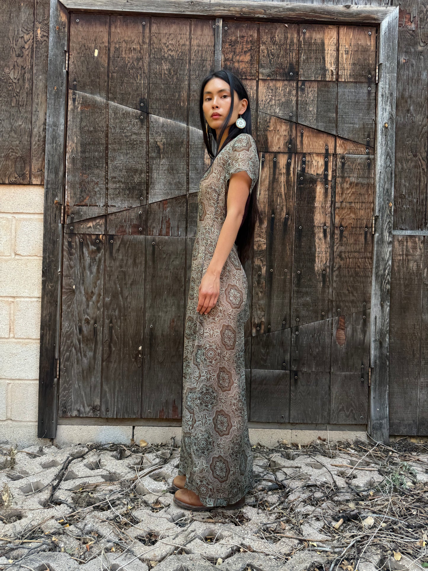 Vintage 90s Silk Chiffon Dries Van Noten Size 38