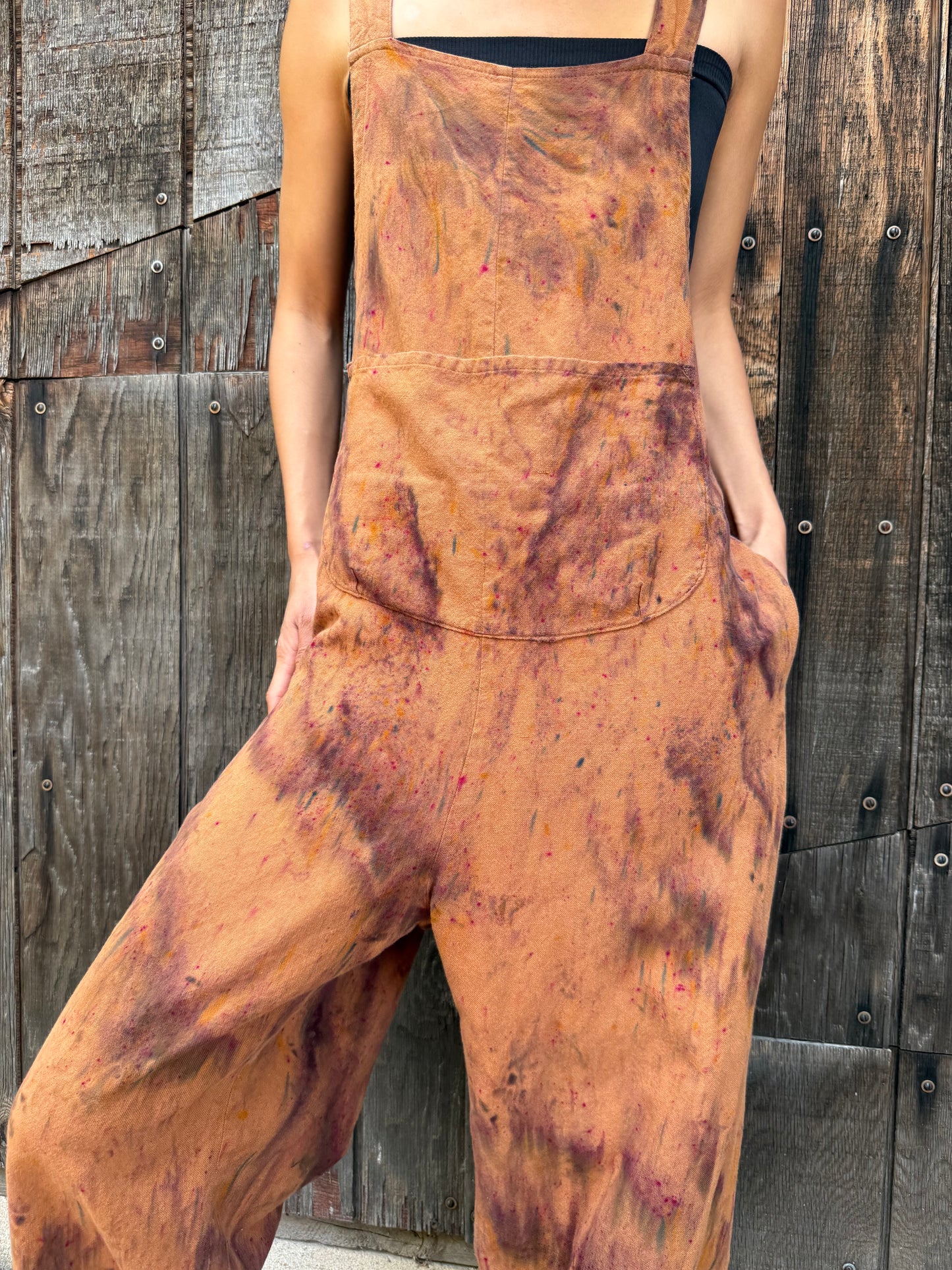 Hand-Dyed Cotton Overalls (Size 1)