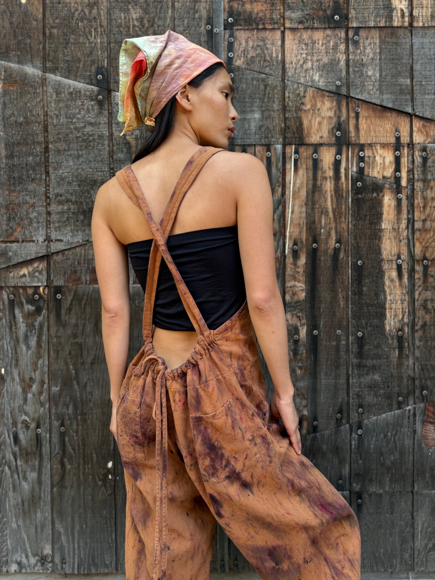 Hand-Dyed Cotton Overalls (Size 1)