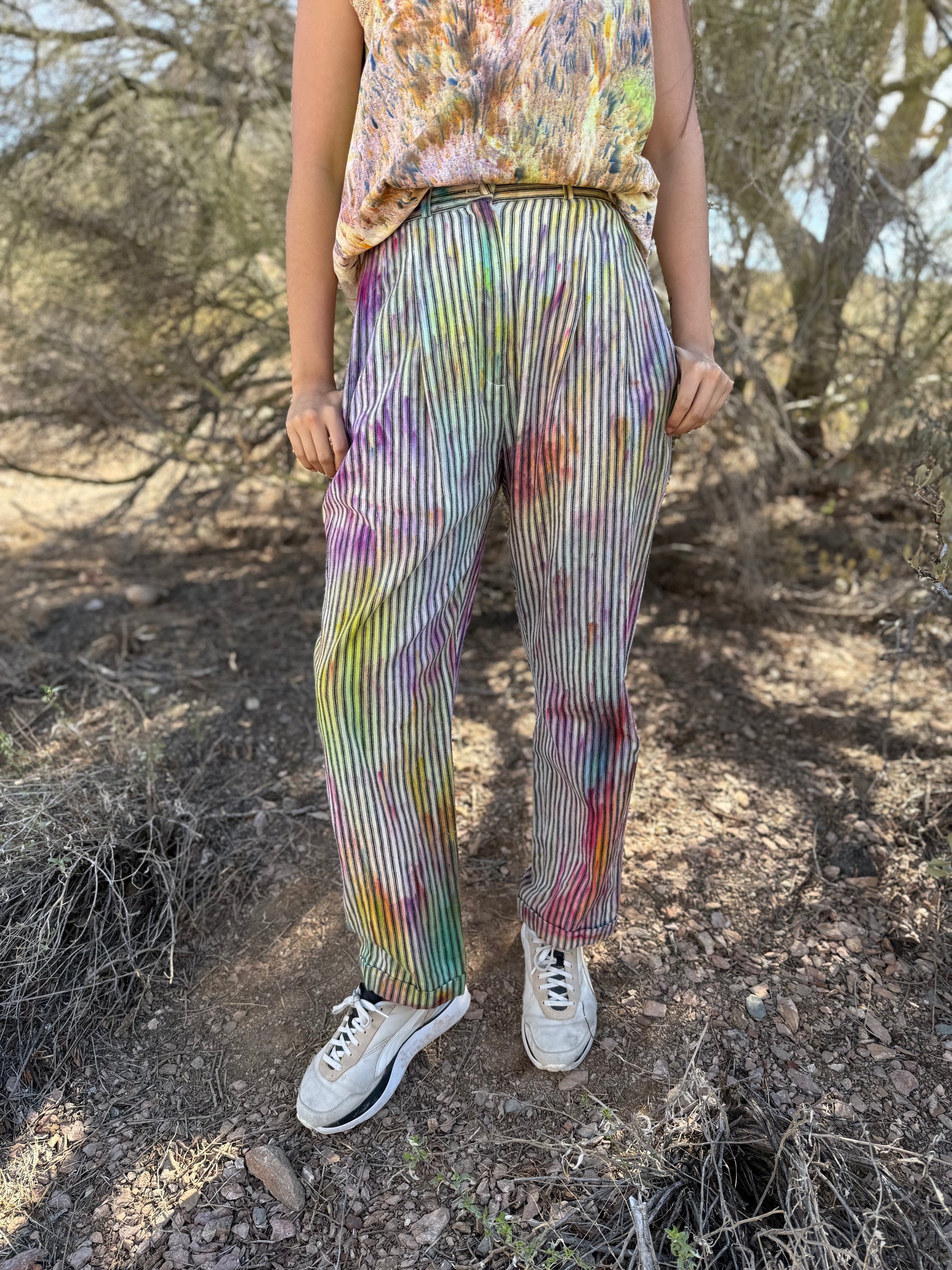 Upcycled Vintage Pinstripe Pants