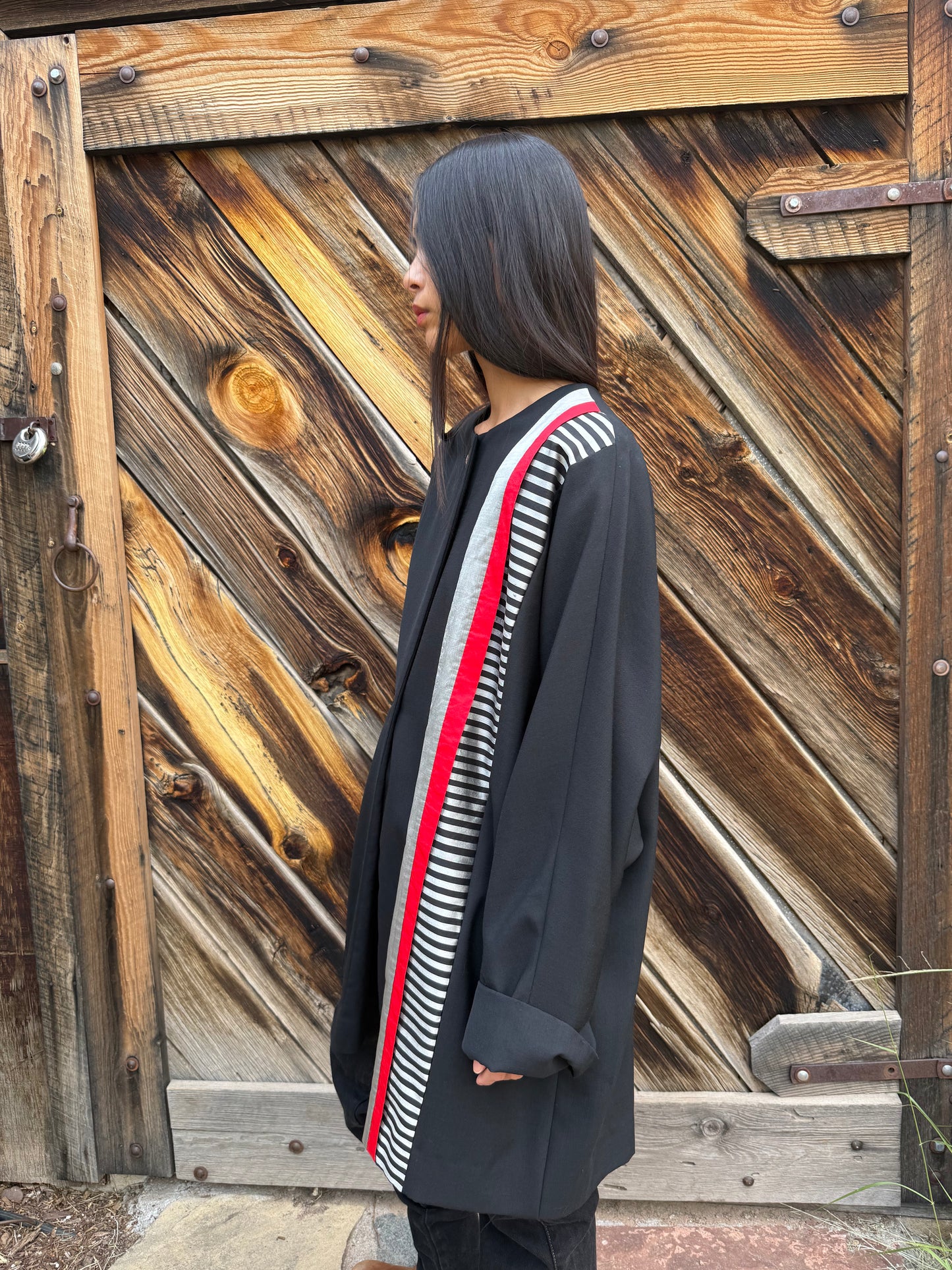 Vintage 80s Silk Patchwork Jacket