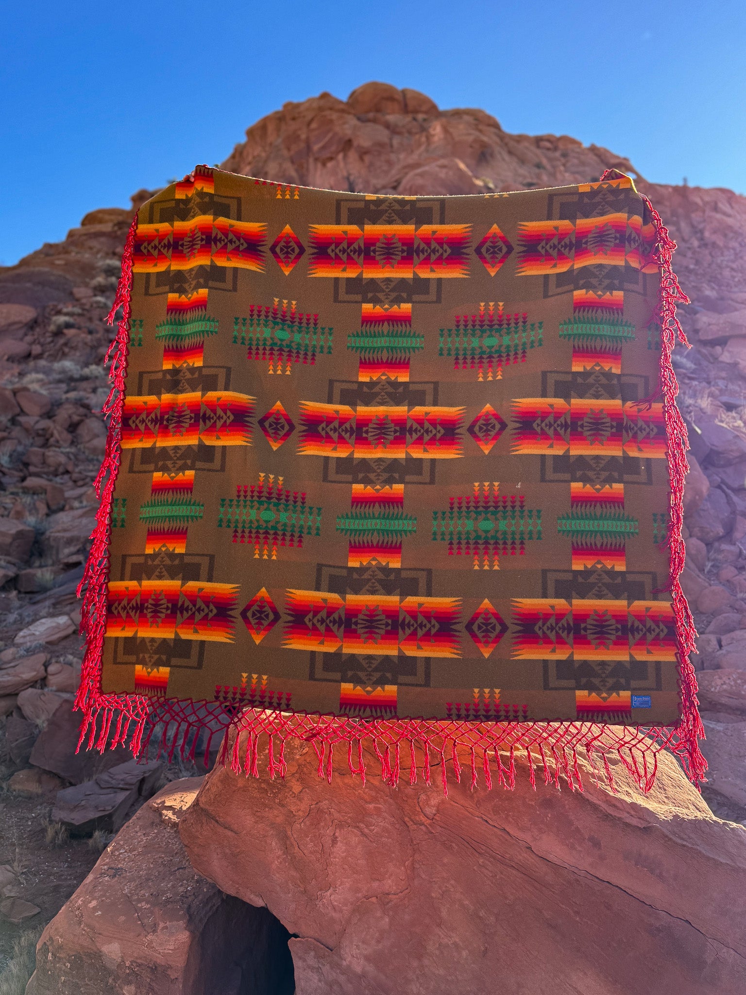 Vintage Pendleton Shawl Blanket