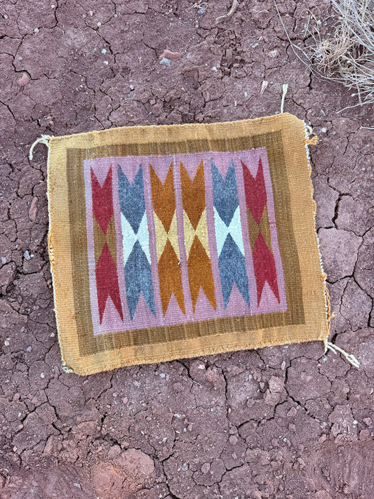 Vintage Navajo Made Handwoven Rug 14