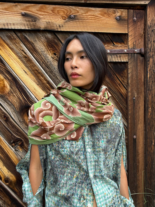 Vintage Balinese Batik Scarf