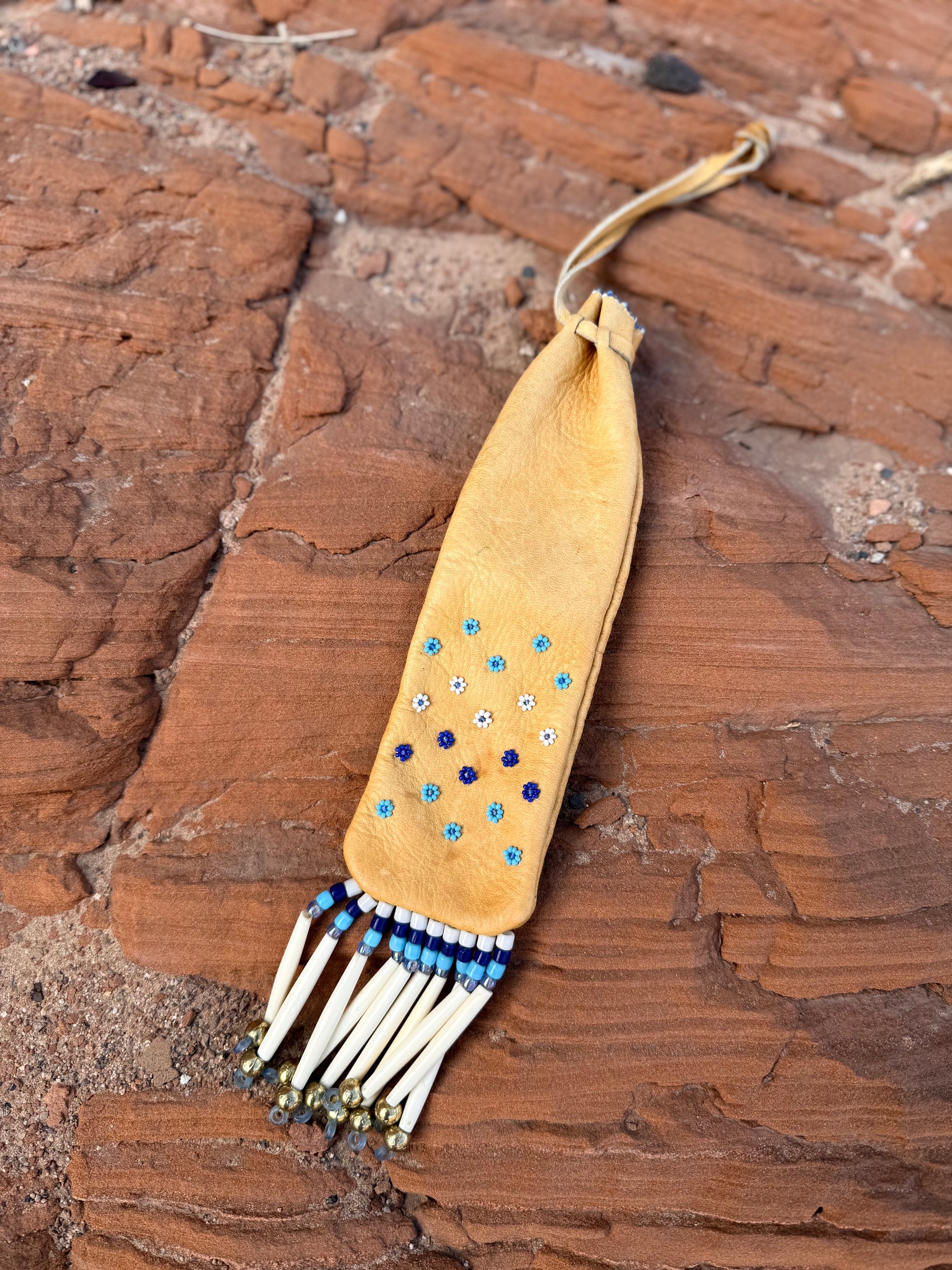 Vintage Beaded Medicine Bag