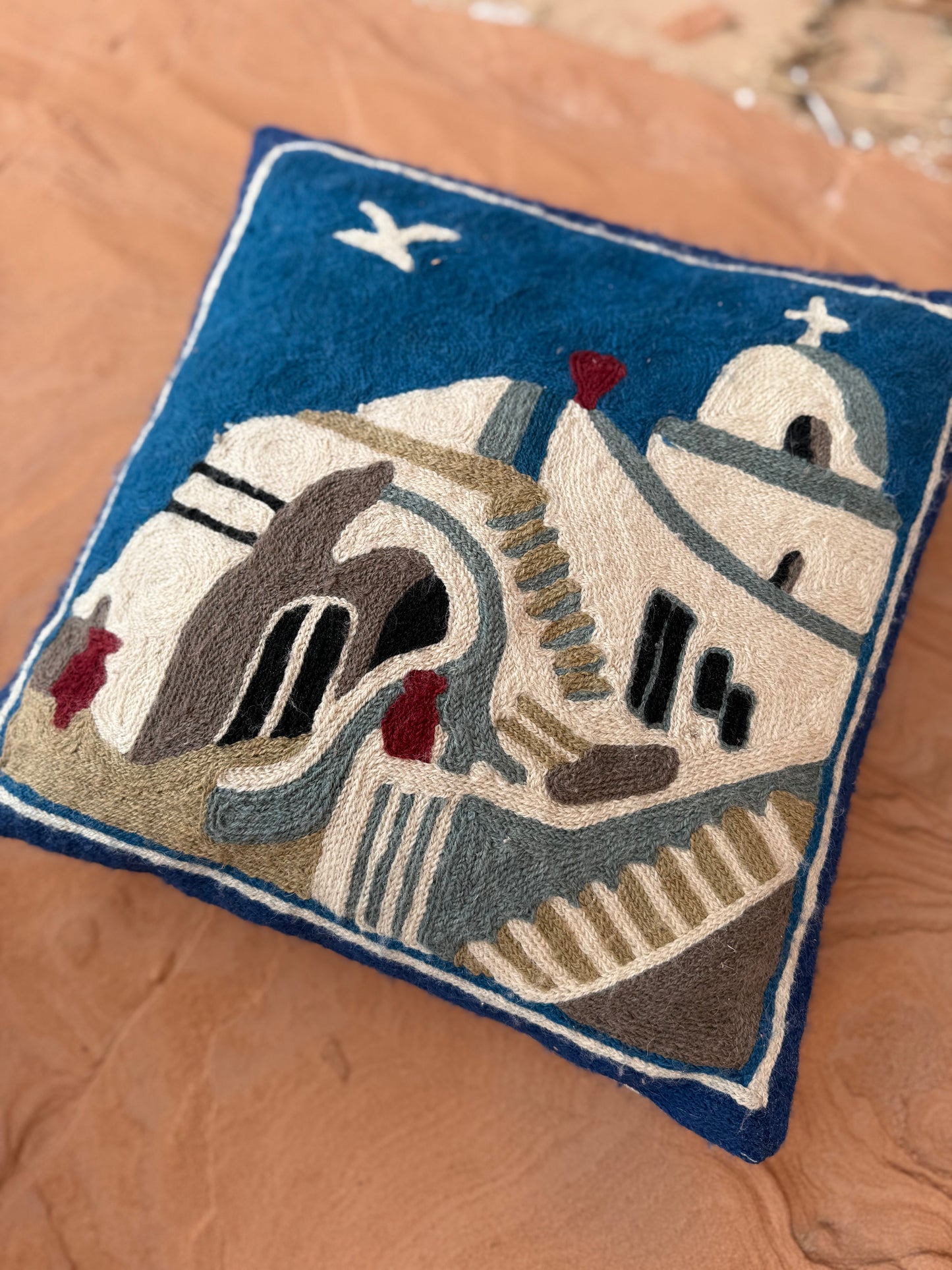 Vintage Southwest Embroidered Pillow