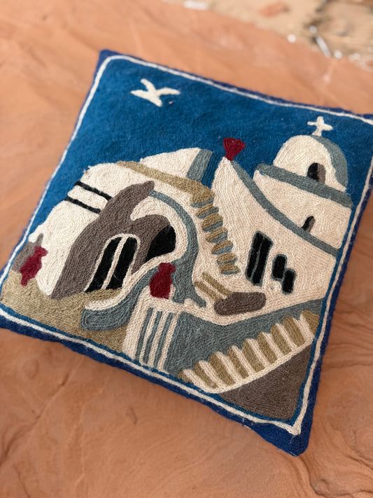 Vintage Southwest Embroidered Pillow