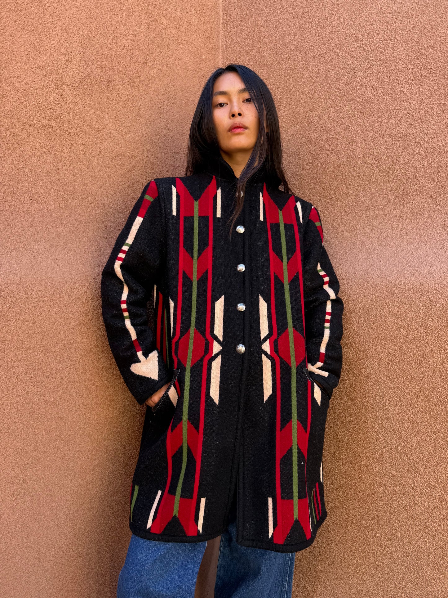 Vintage Reversible Blanket Coat