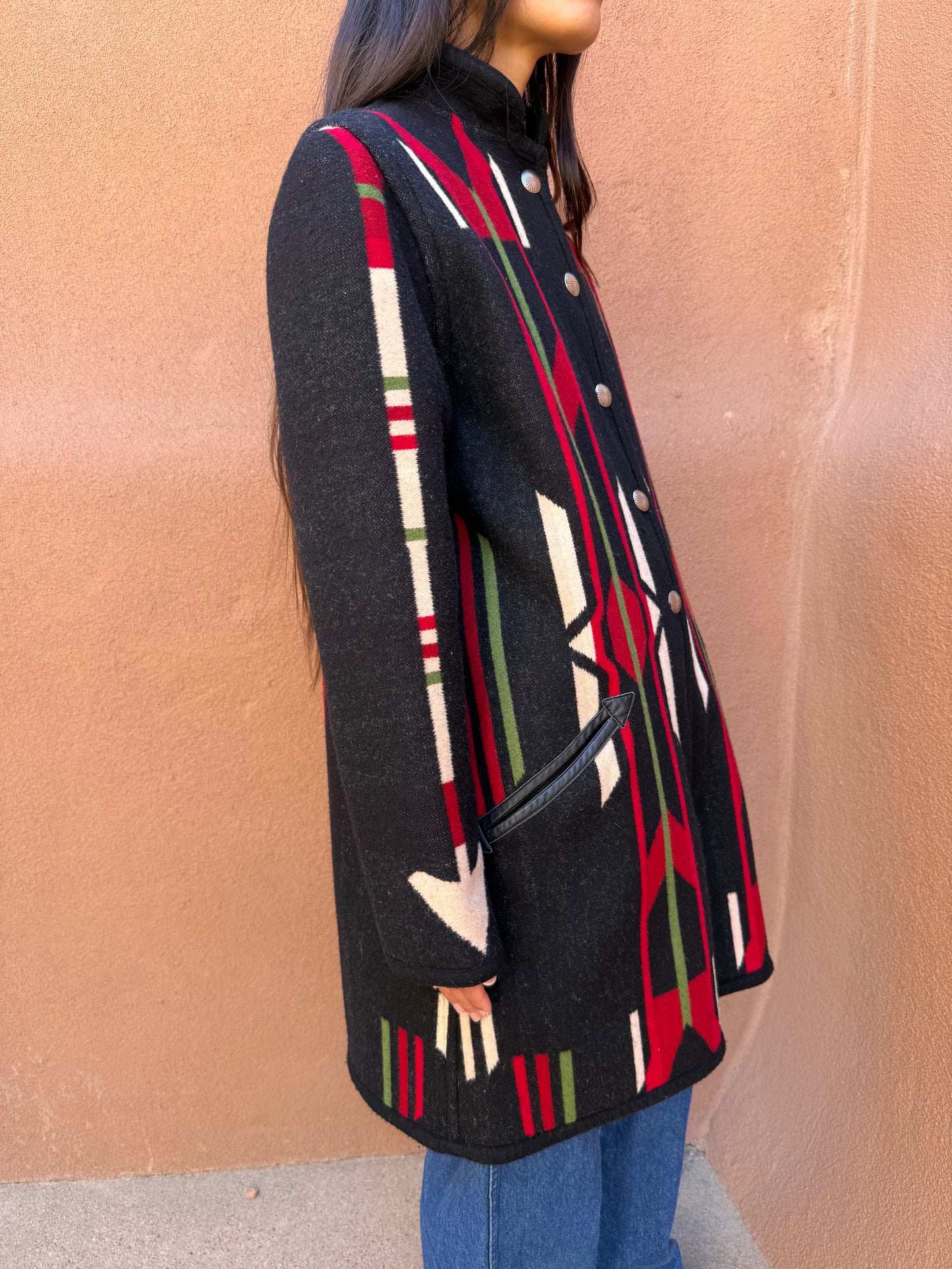 Vintage Reversible Blanket Coat