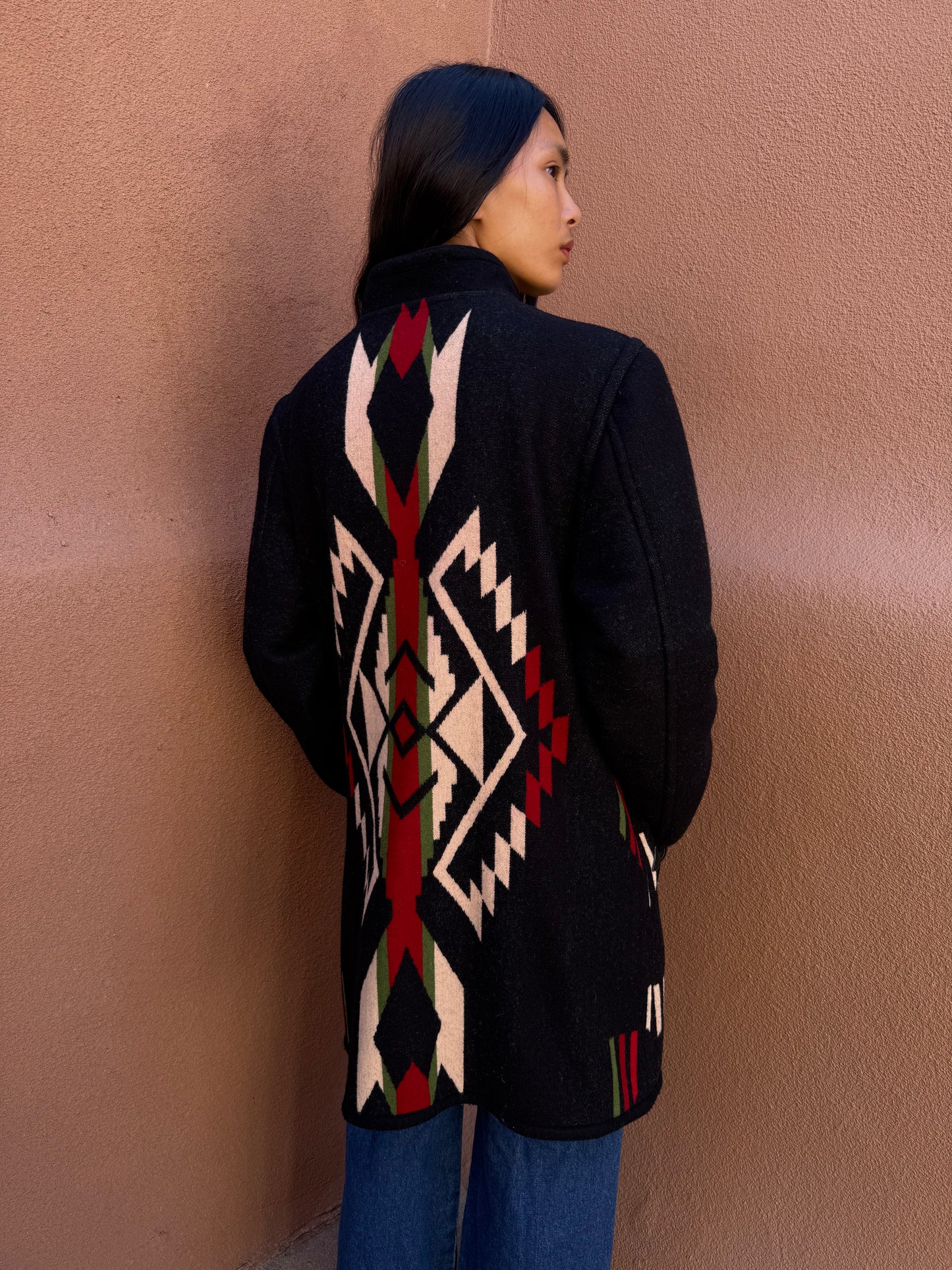 Vintage Reversible Blanket Coat