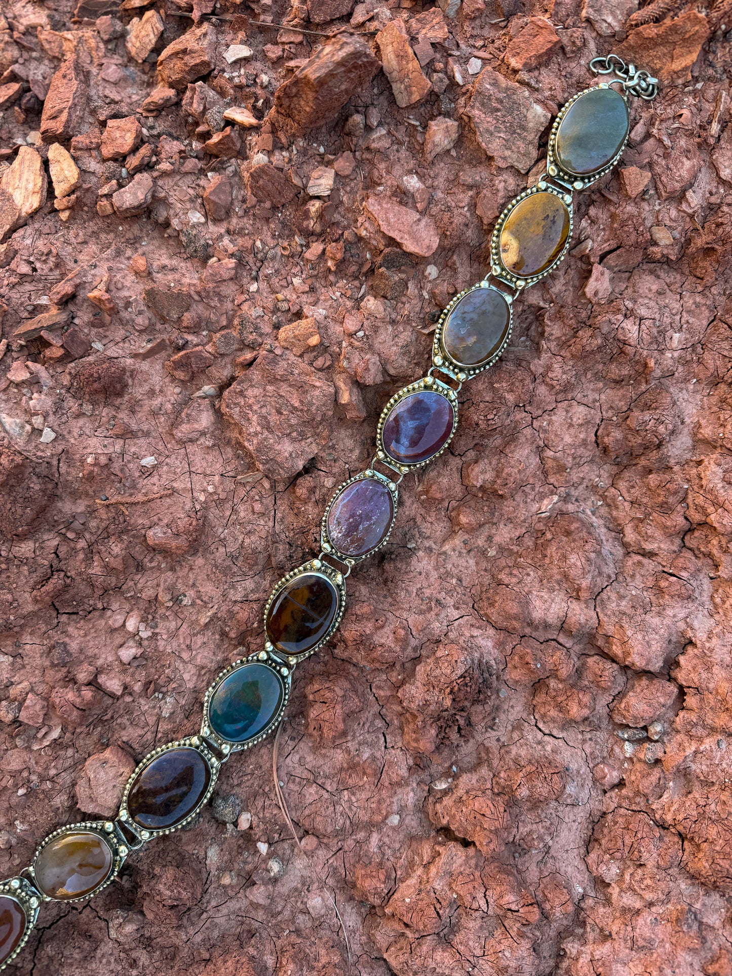 Rare Vintage 70s Agate Belt