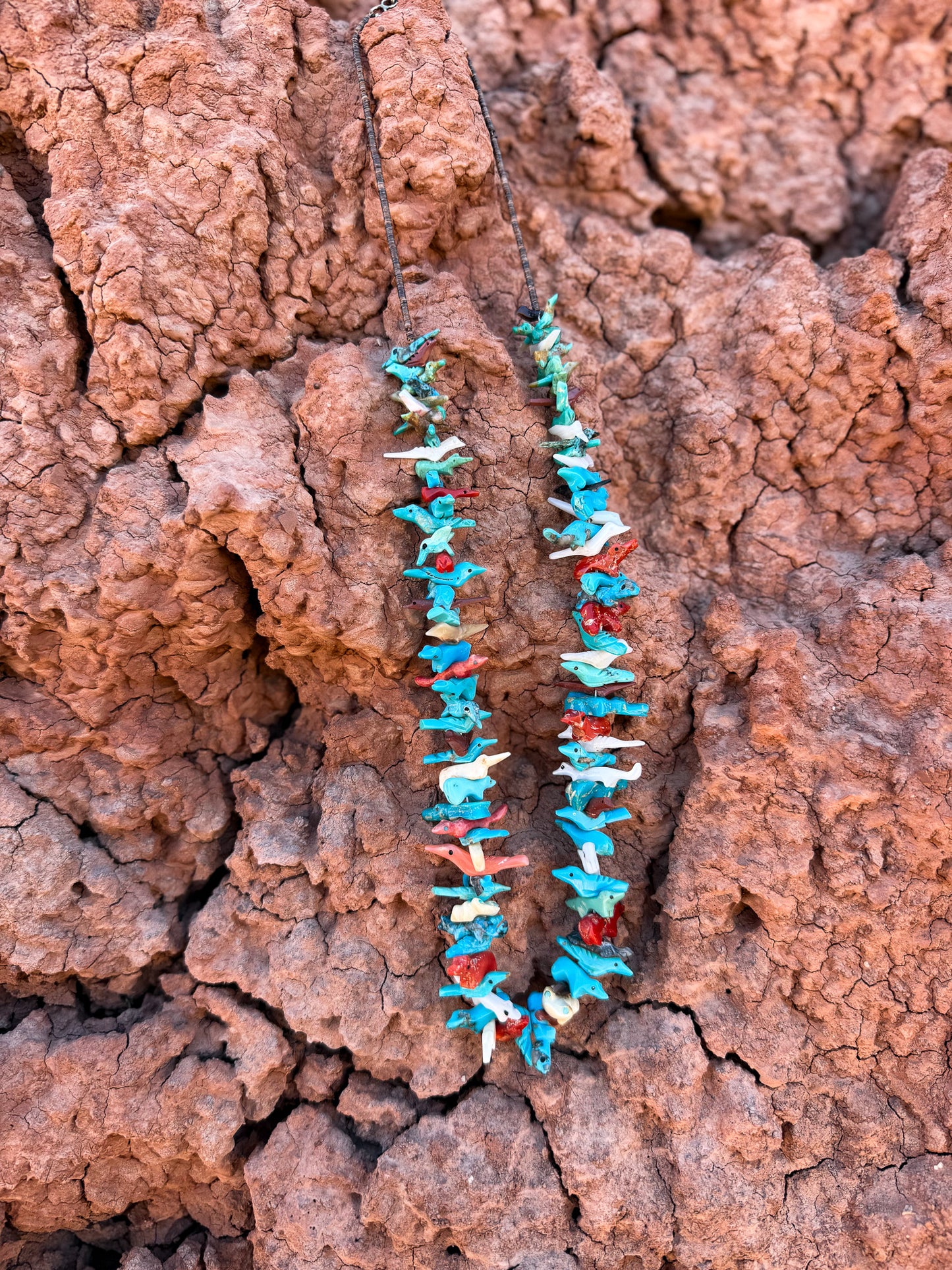 🤎 Vintage Carved Fetish Necklace