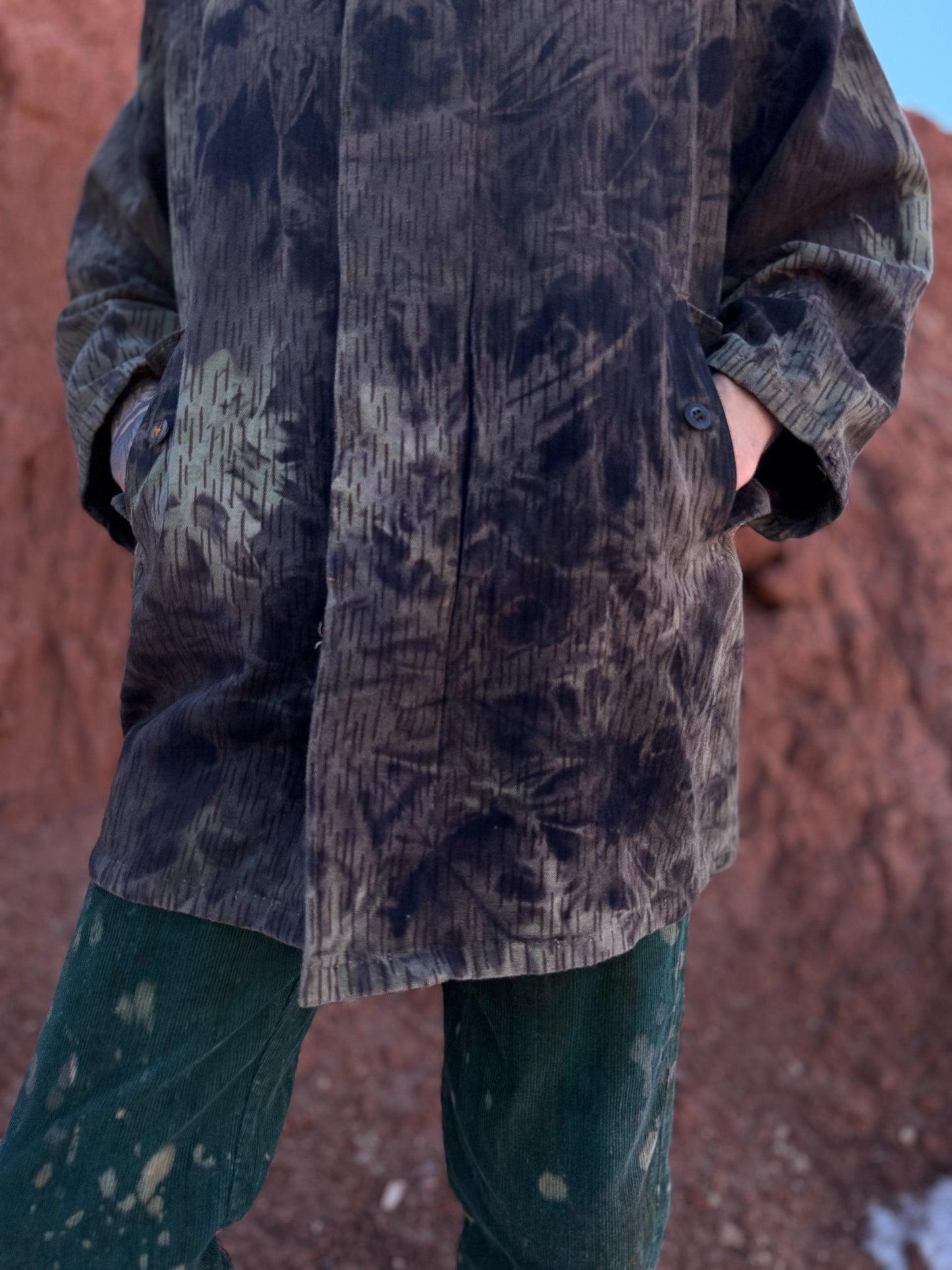 Upcycled Vintage Cotton Canvas Camo Jacket