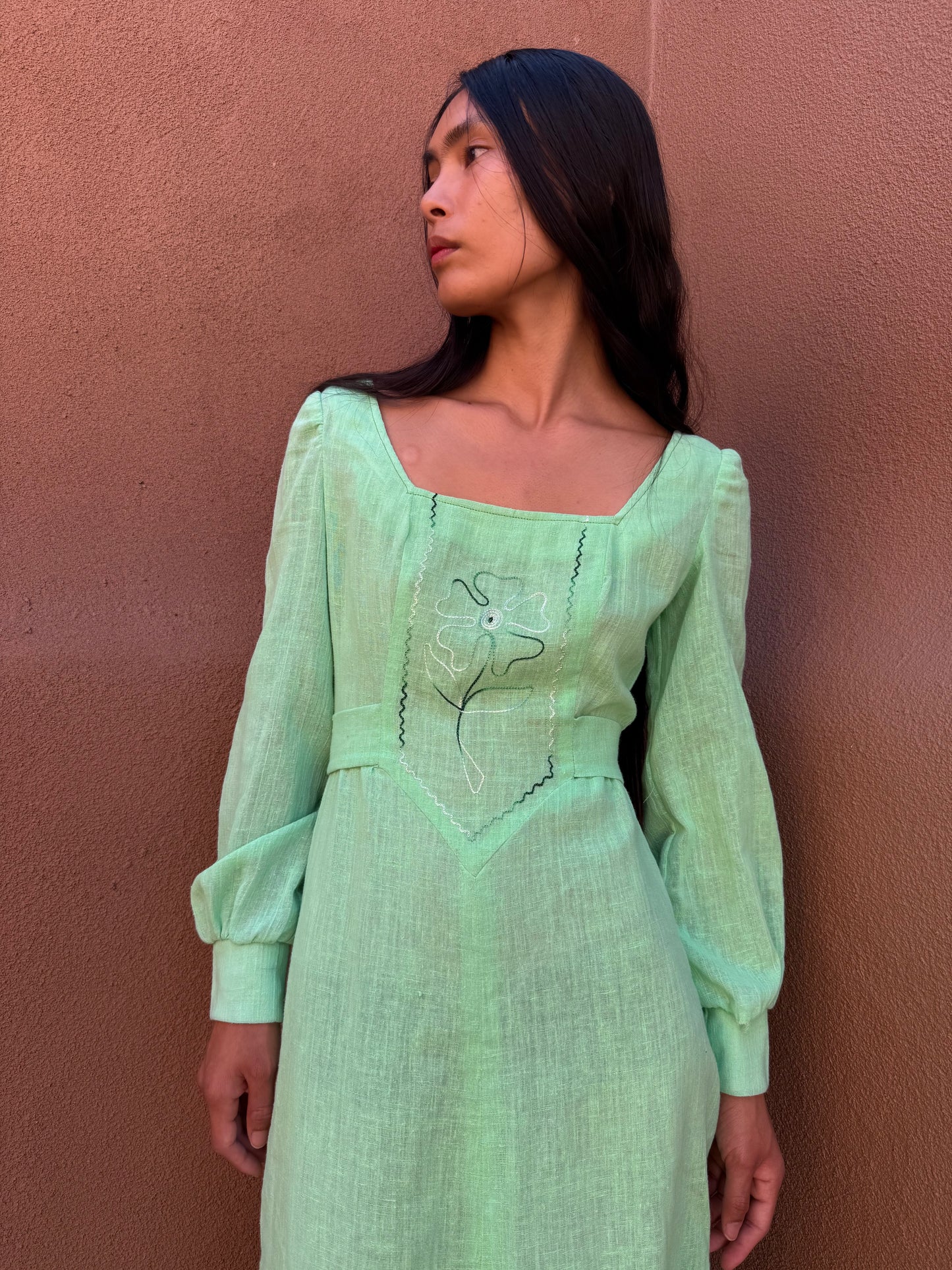 Vintage 70s Maxi Dress – Mint Julep