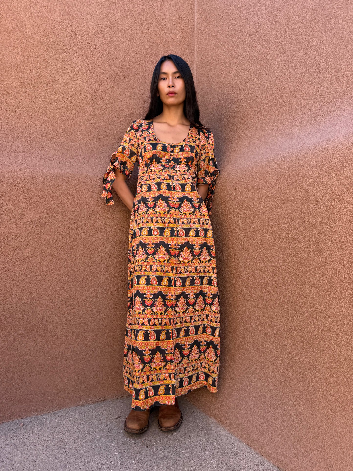 Vintage 70s  2-Piece Set – Bohemian Paisley Dream