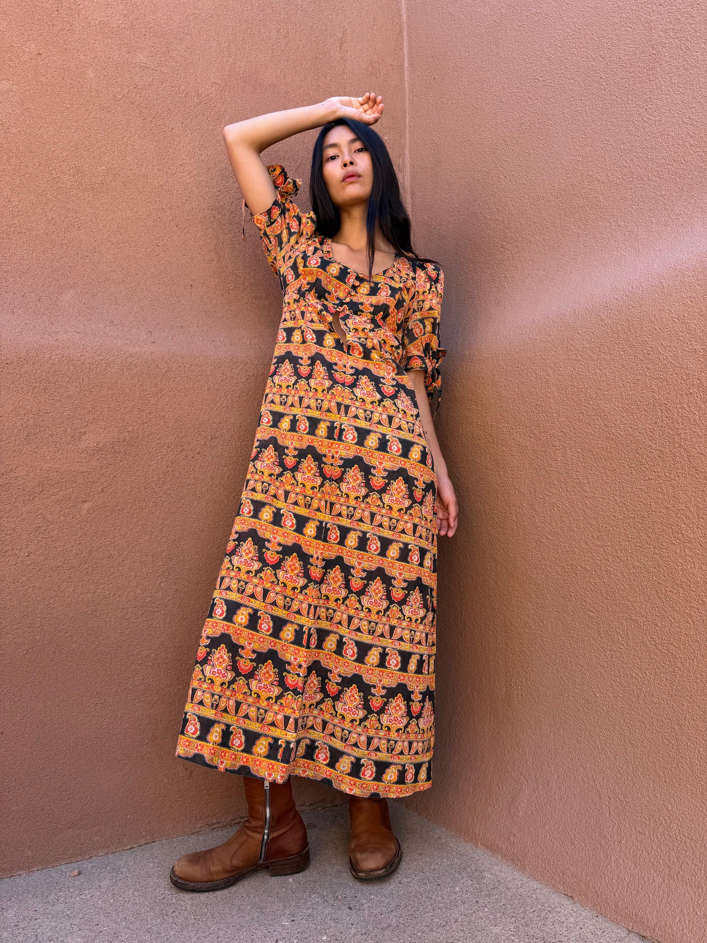 Vintage 70s  2-Piece Set – Bohemian Paisley Dream