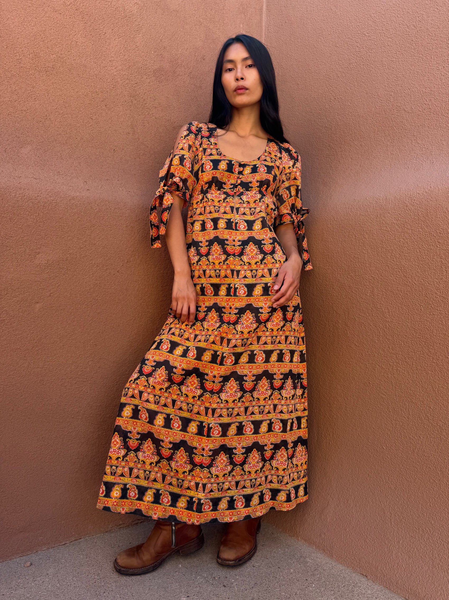 Vintage 70s  2-Piece Set – Bohemian Paisley Dream