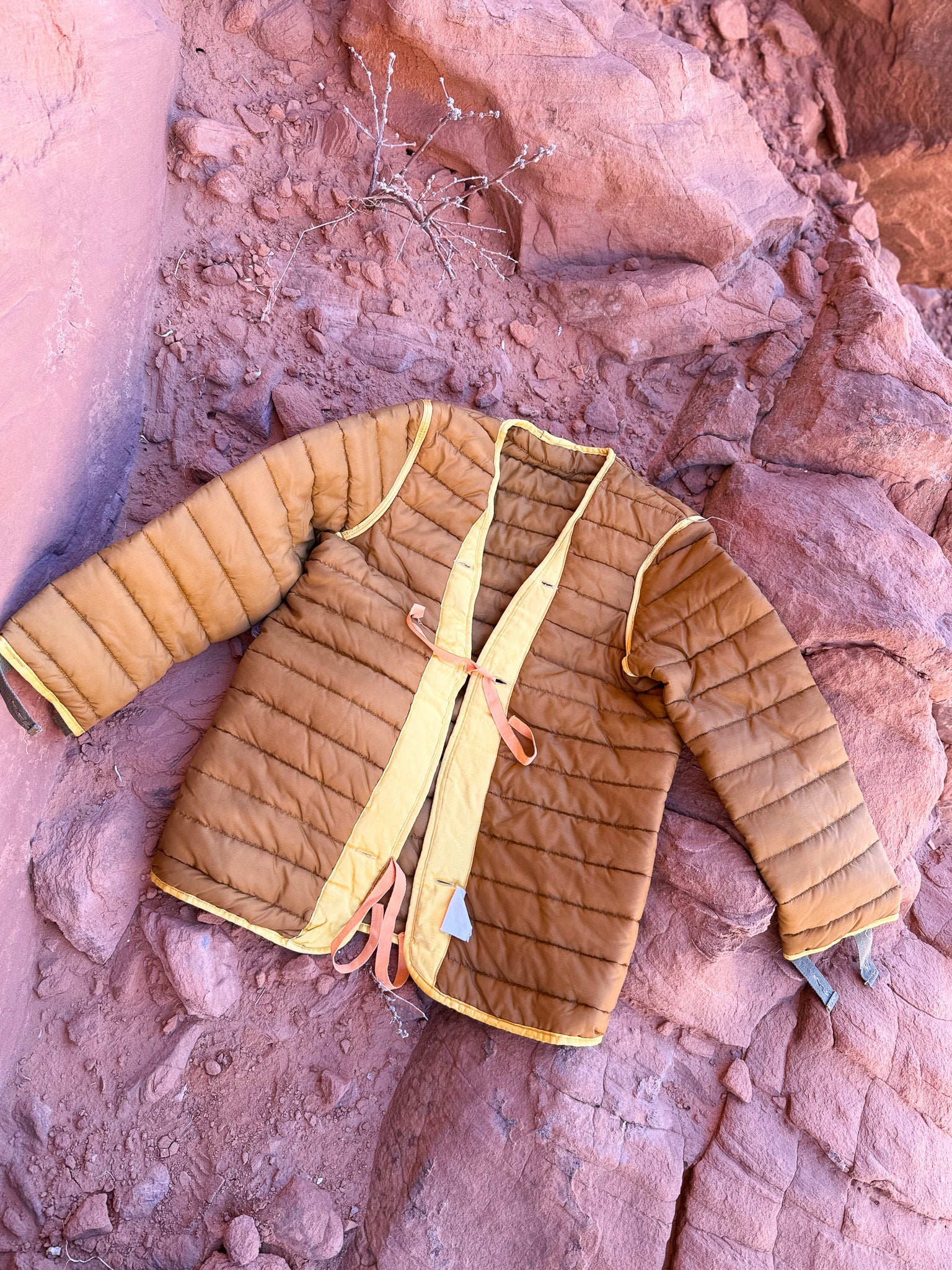 Vintage Military Quilted Cardigan