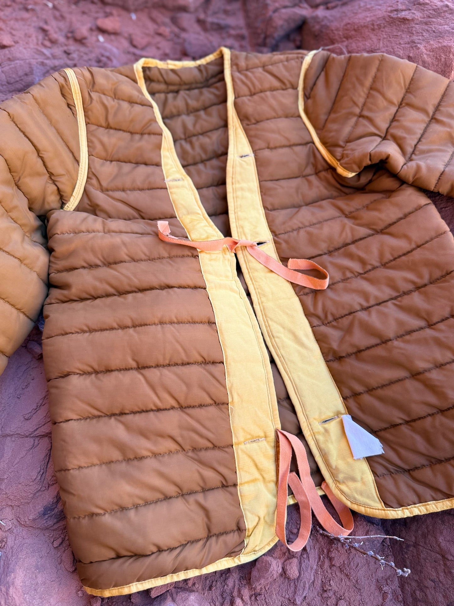 Vintage Military Quilted Cardigan
