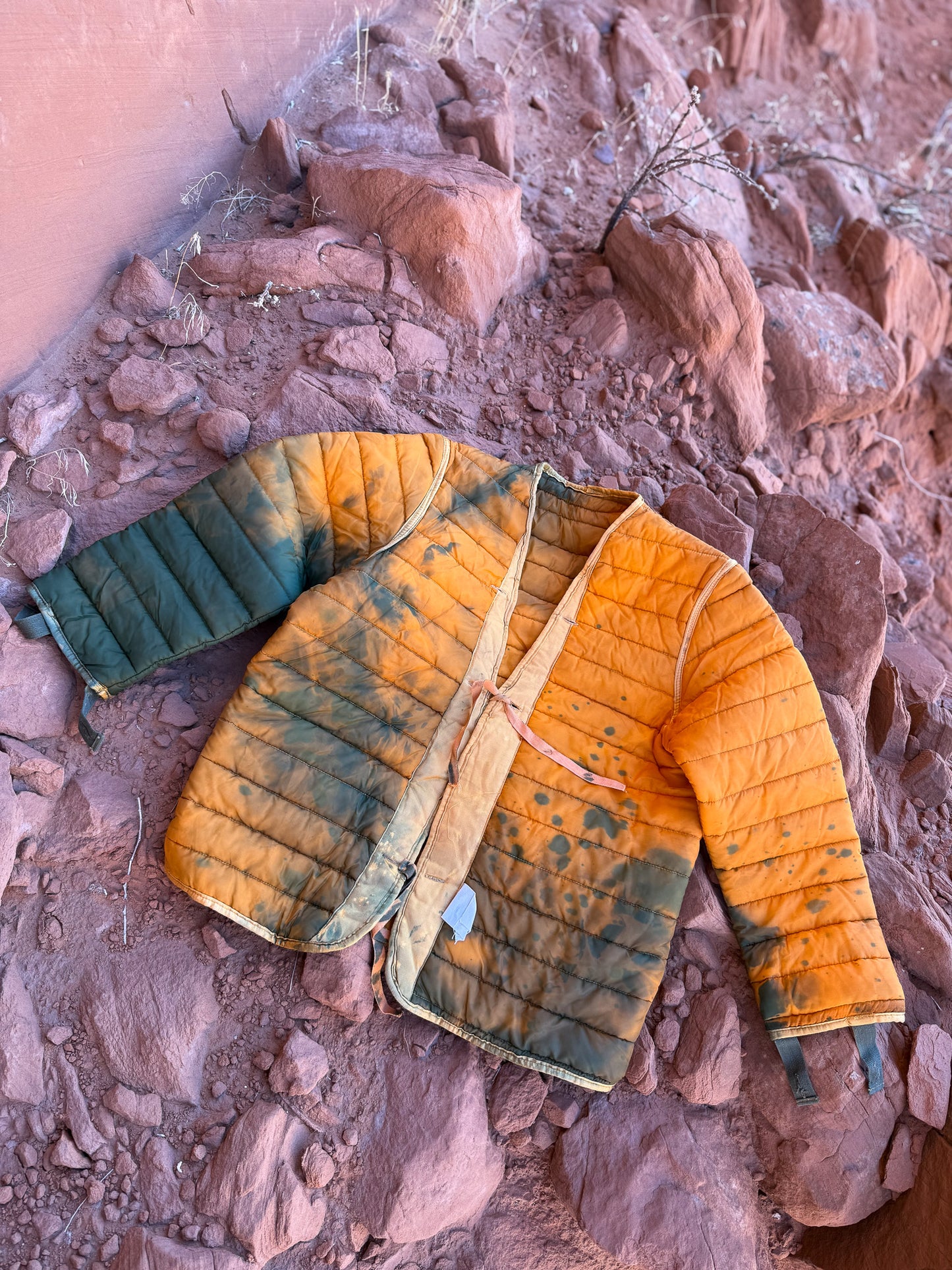 Vintage Military Quilted Cardigan