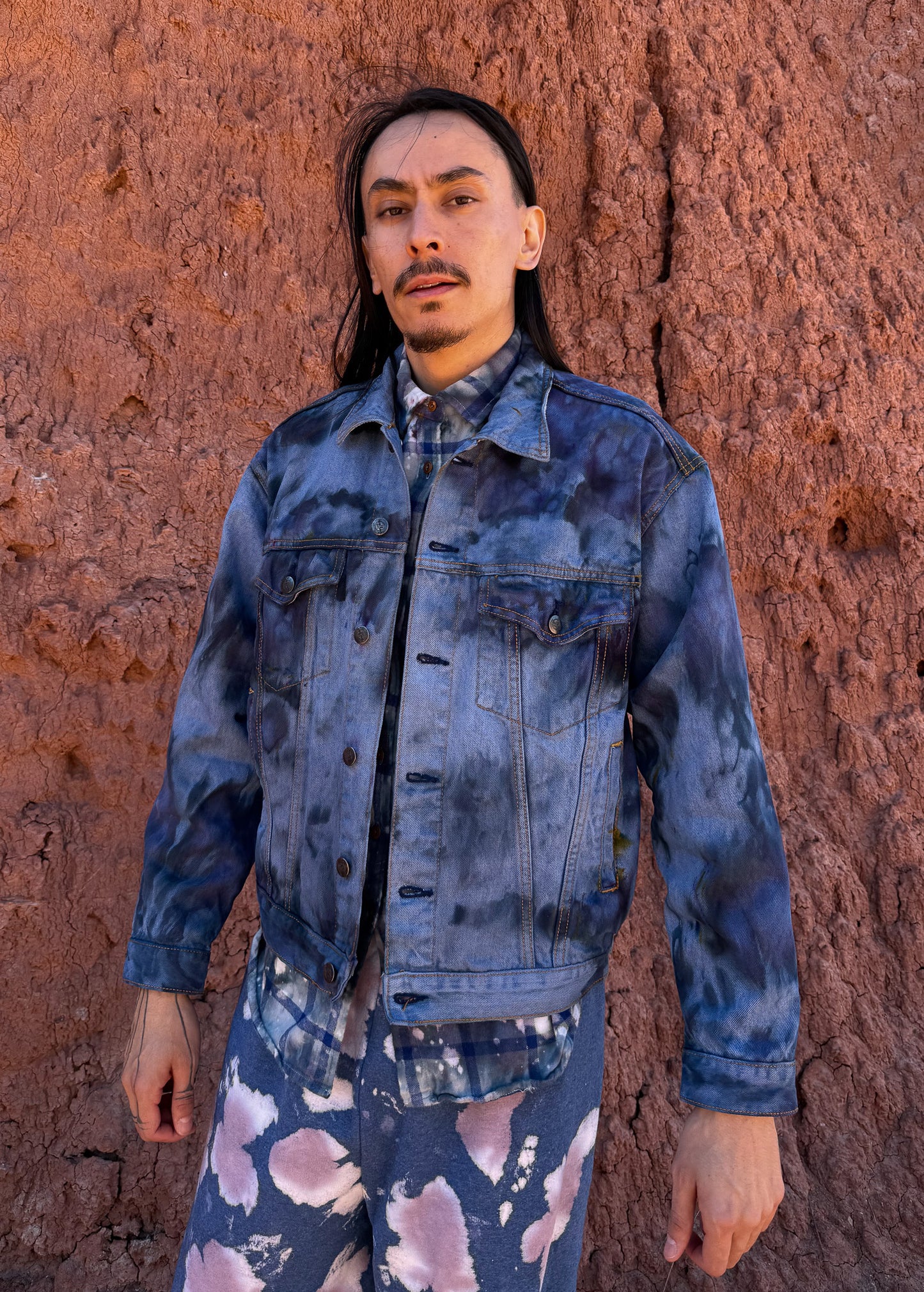 Upcycled 90s Vintage Hard Rock Denim Jacket 44 x 24