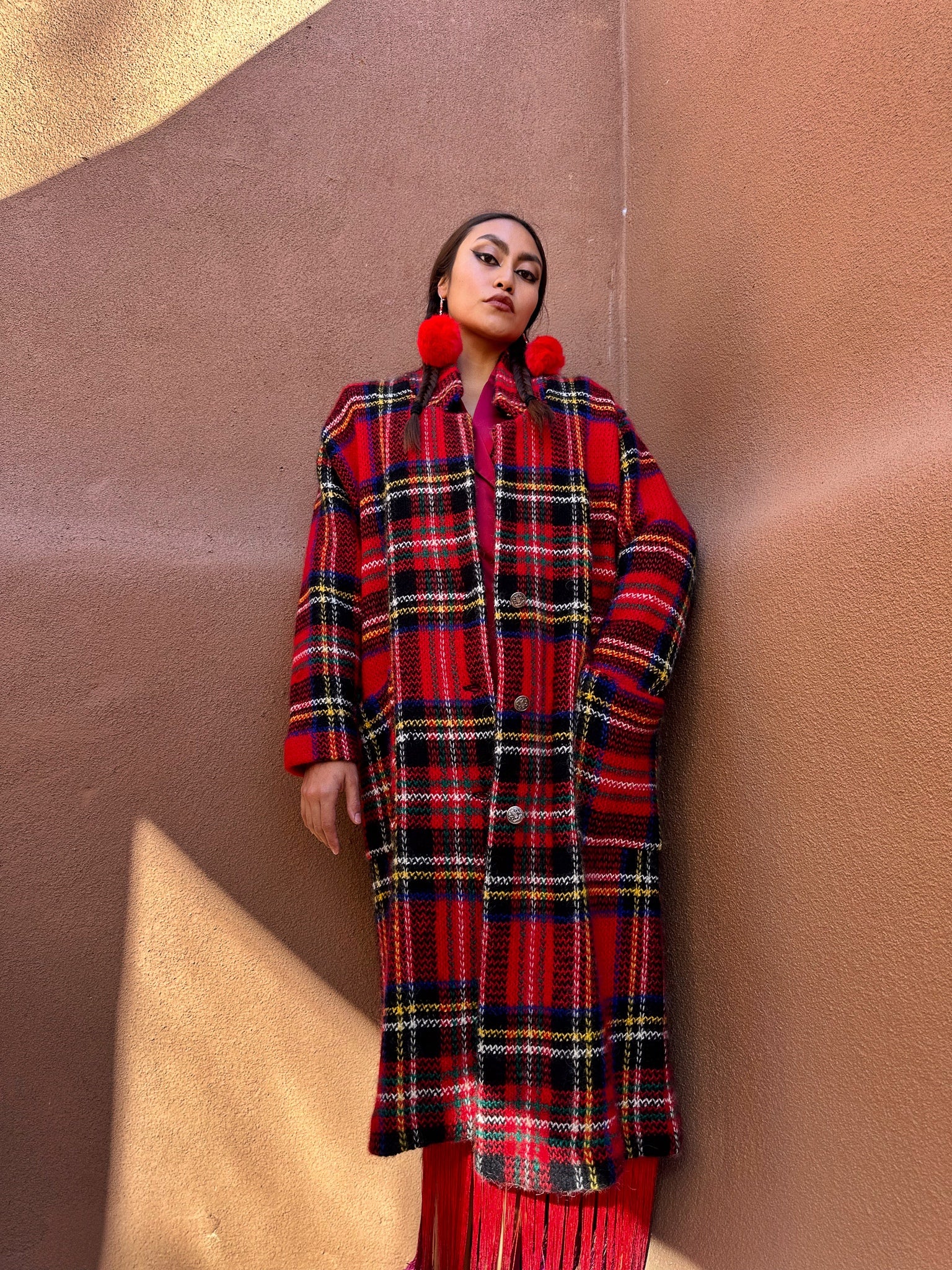 Vintage 80s Plaid Mohair Cardigan – 4KINSHIP