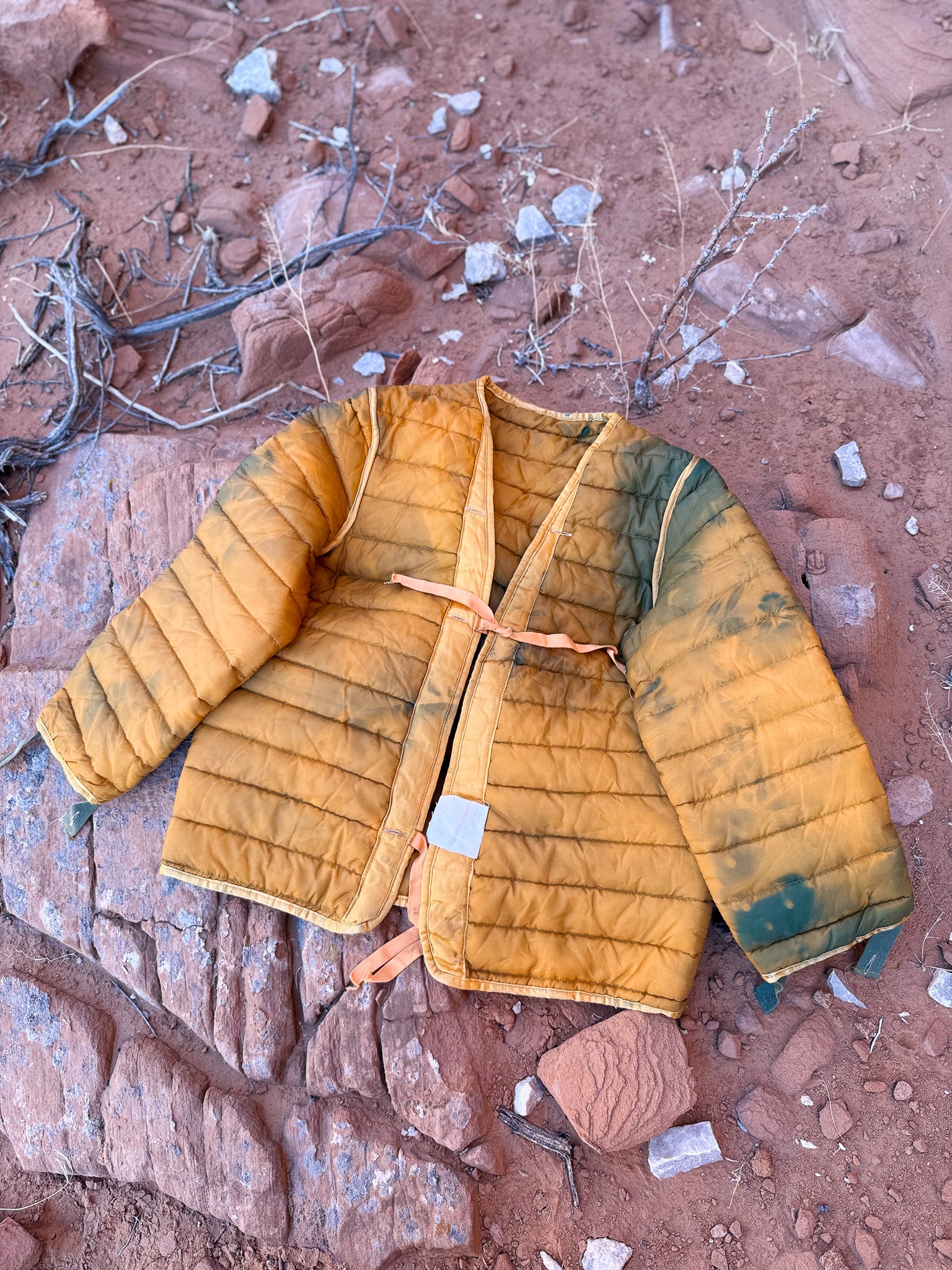 Vintage Military Quilted Cardigan