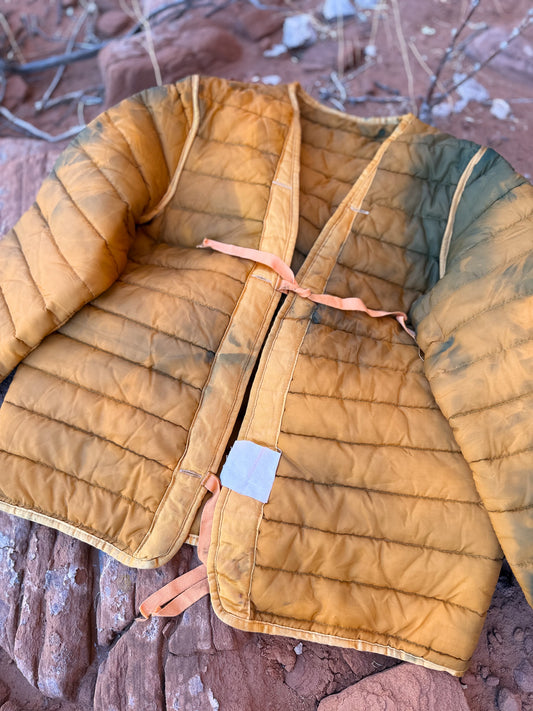 Vintage Military Quilted Cardigan