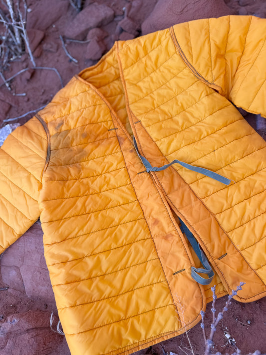 Vintage Military Quilted Cardigan