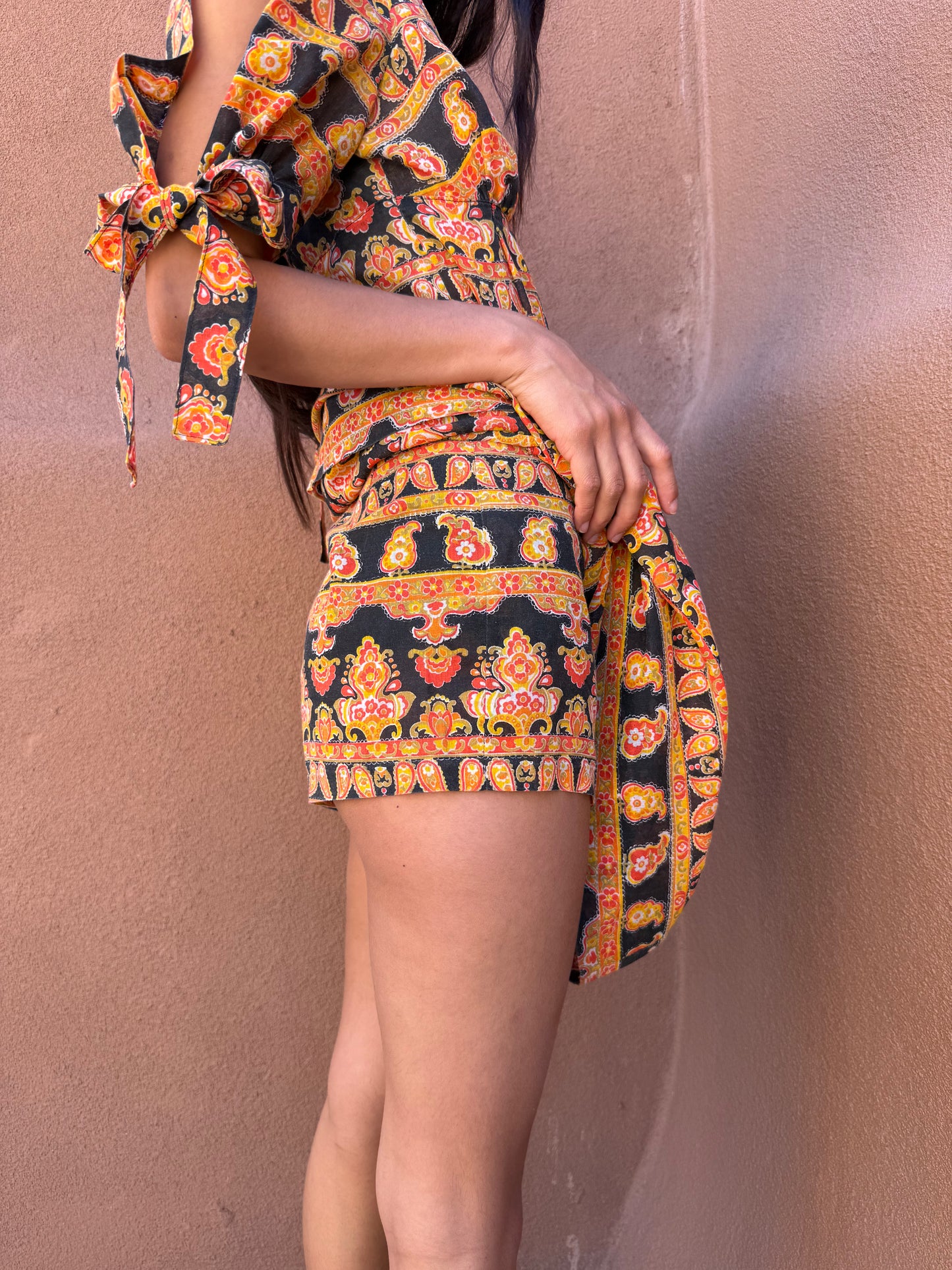 Vintage 70s  2-Piece Set – Bohemian Paisley Dream