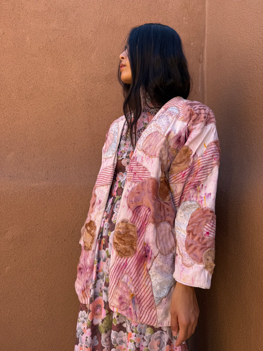 Upcycled Vintage Mexican 70s Folk Art Jacket
