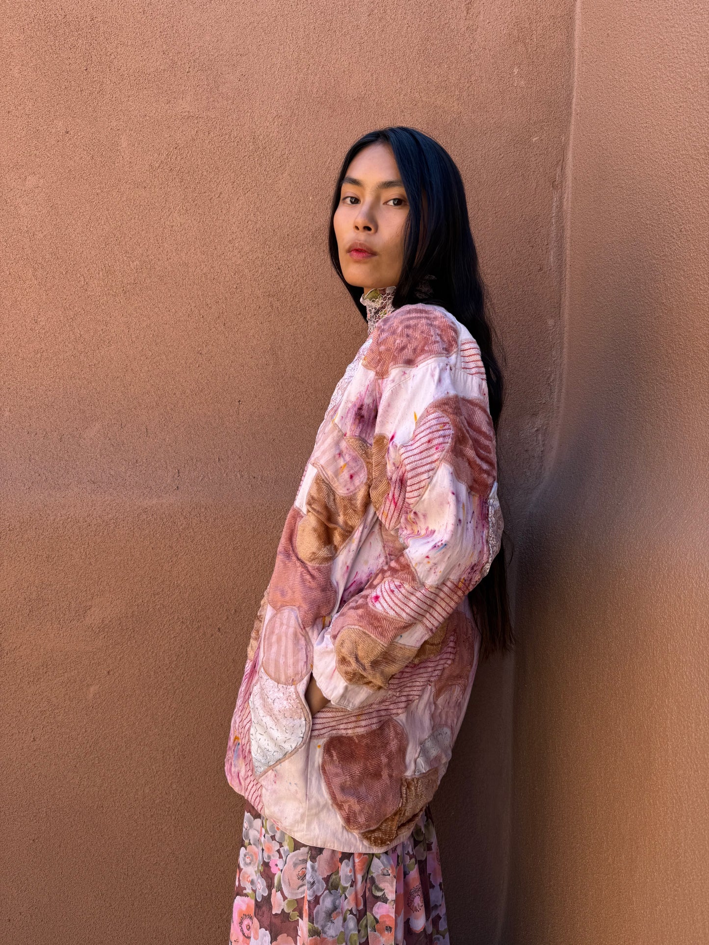 Upcycled Vintage Mexican 70s Folk Art Jacket