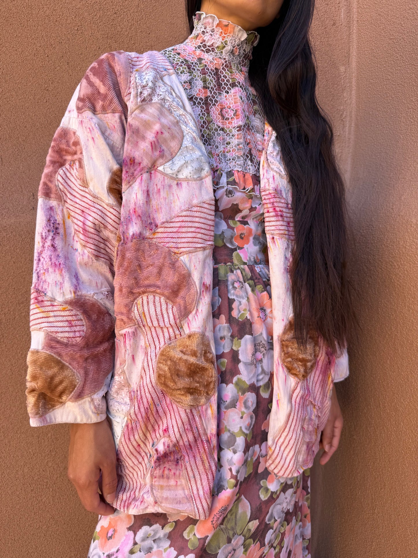 Upcycled Vintage Mexican 70s Folk Art Jacket