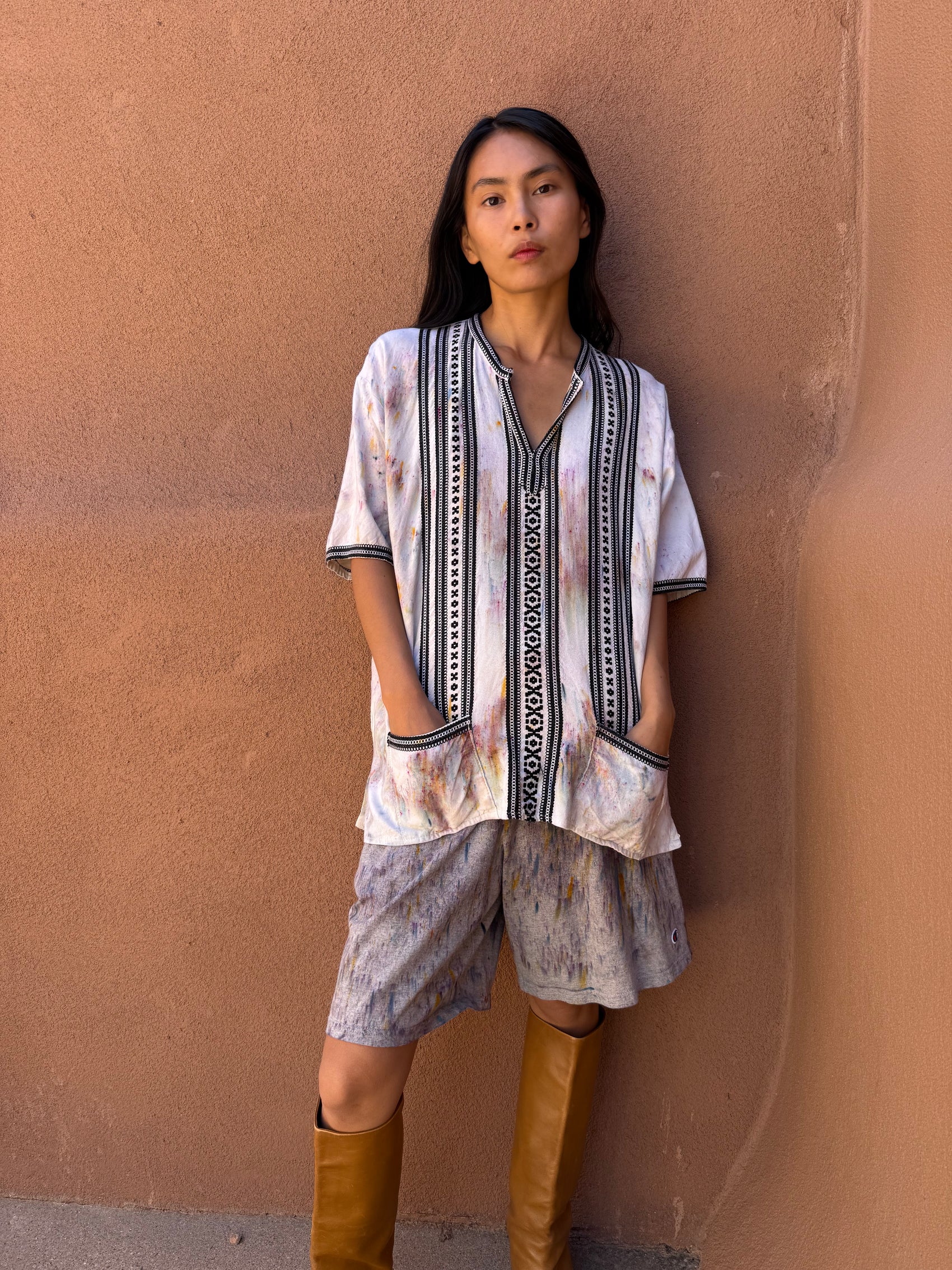 Upcycled Vintage Handwoven Shirt
