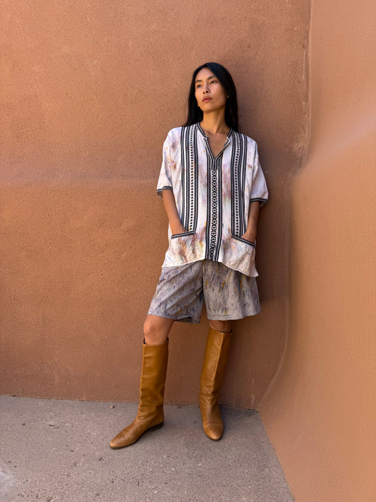 Upcycled Vintage Handwoven Shirt