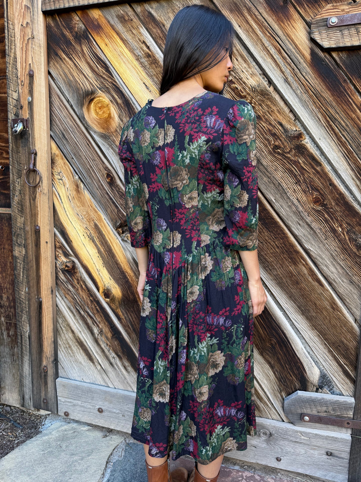 Vintage 80s Floral Dress