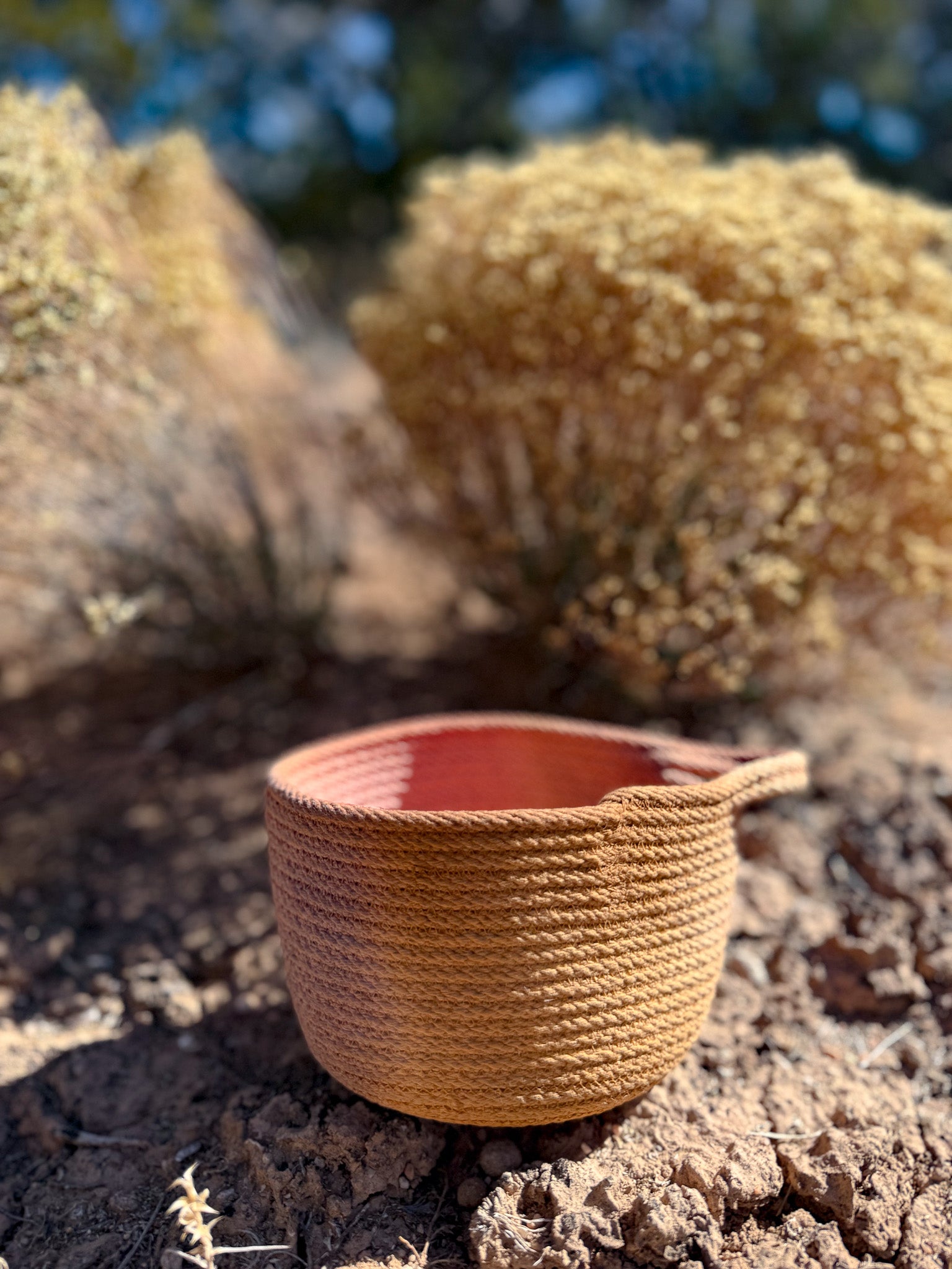 Hand Dyed Mini Rope Basket