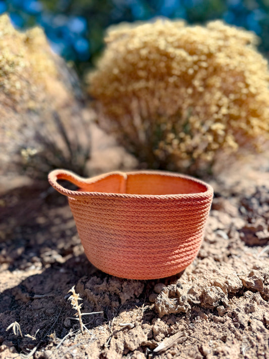 Hand Dyed Mini Rope Basket