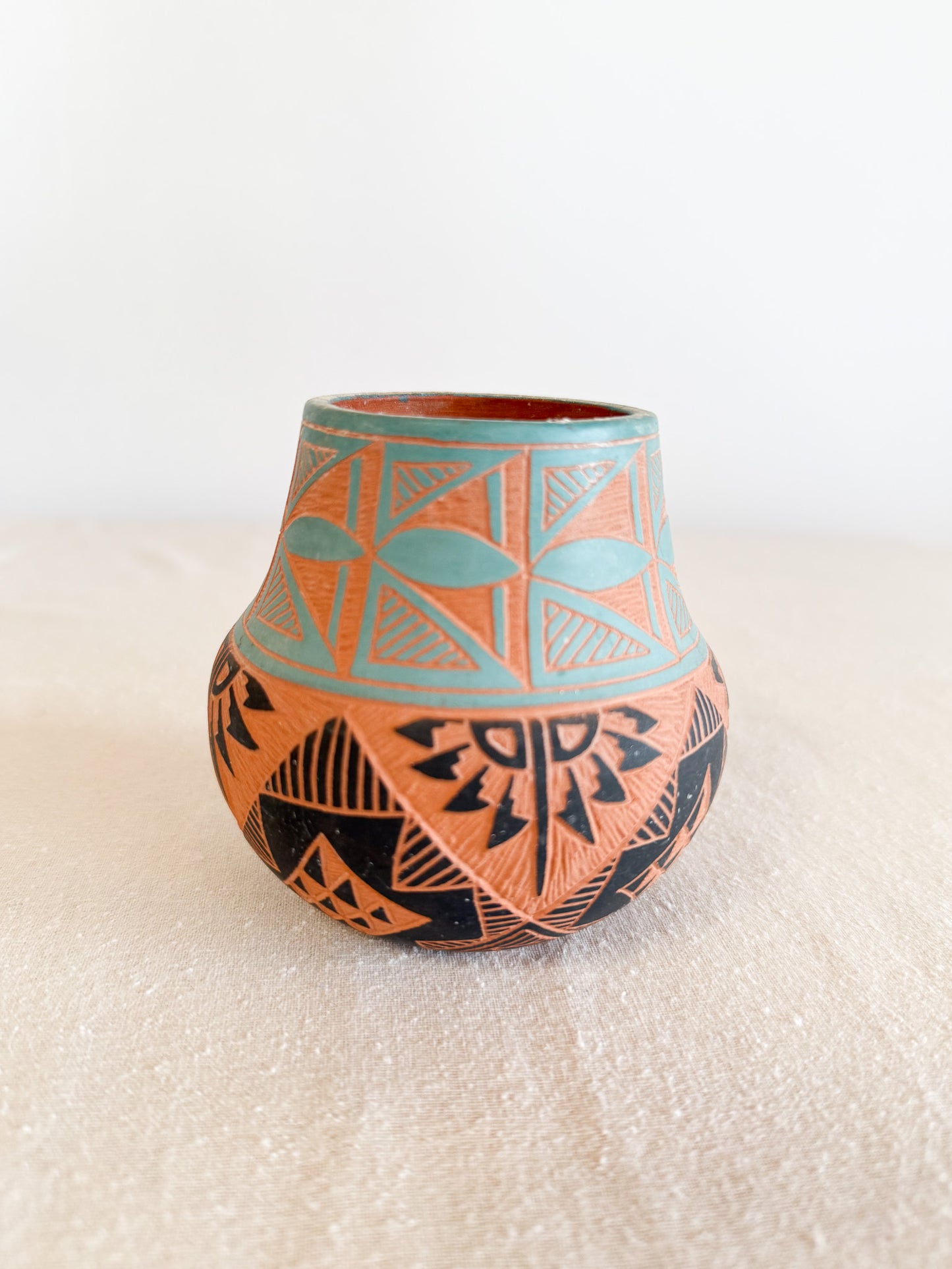Acoma Etched Pottery by artist Antonio