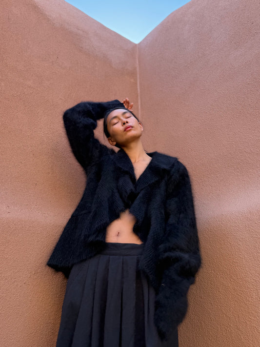 Vintage 80s Angora Cardigan