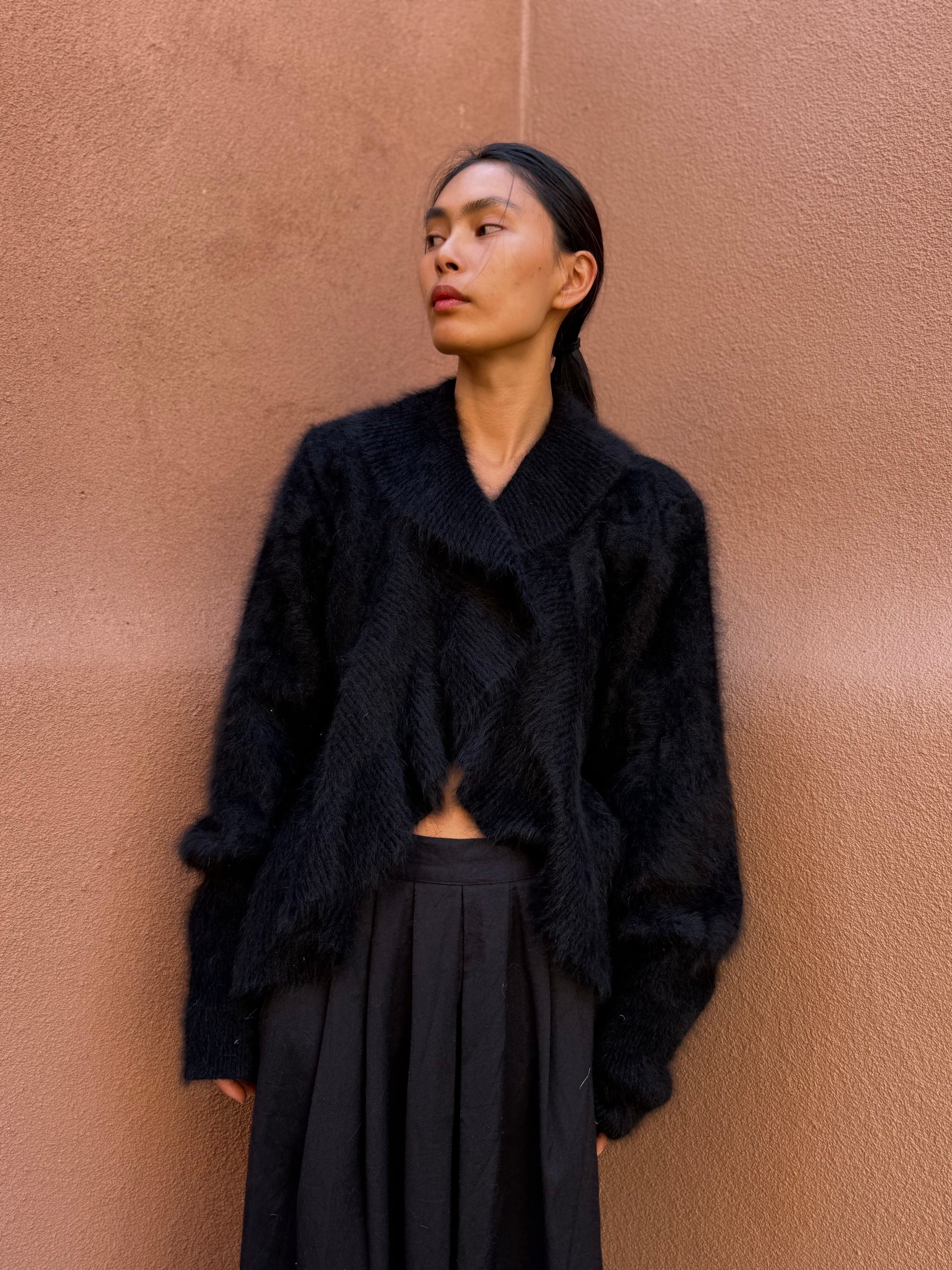 Vintage 80s Angora Cardigan – 4KINSHIP Vintage 80s Angora Cardigan – 4KINSHIP