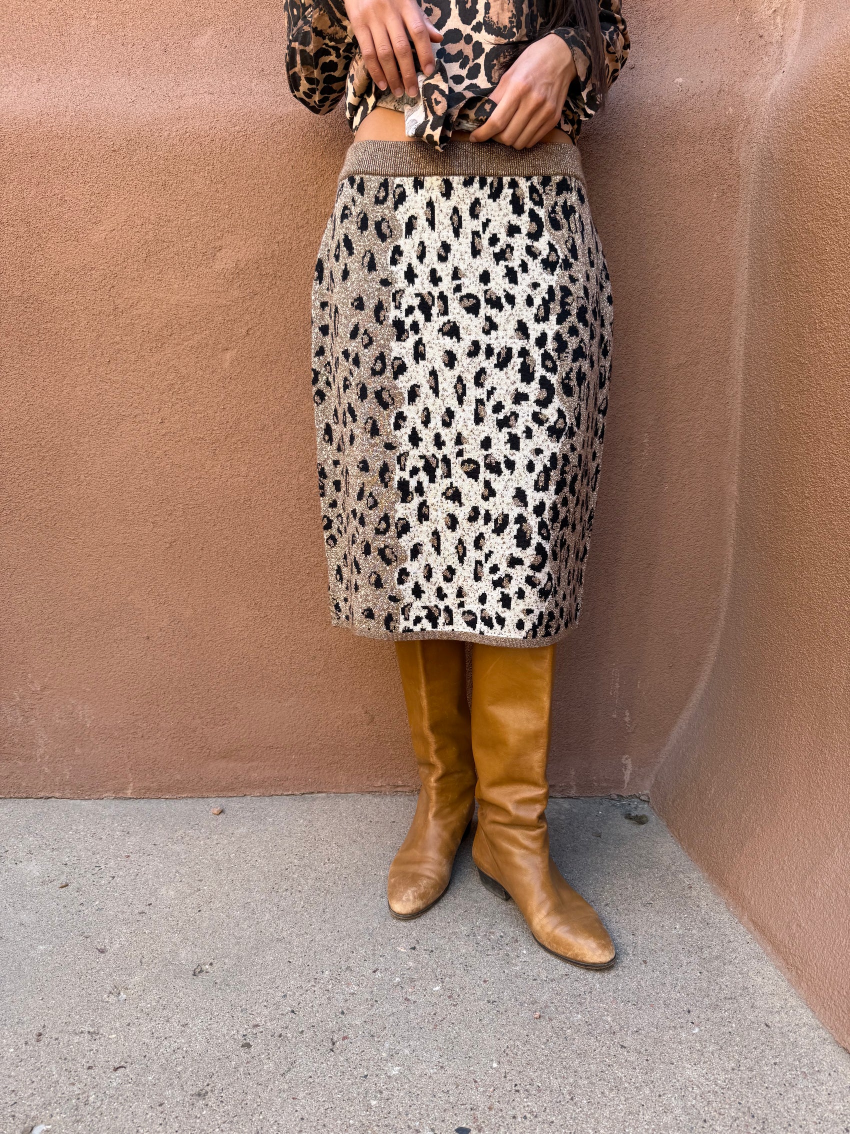 Vintage 80s Wildcat Sweater Skirt