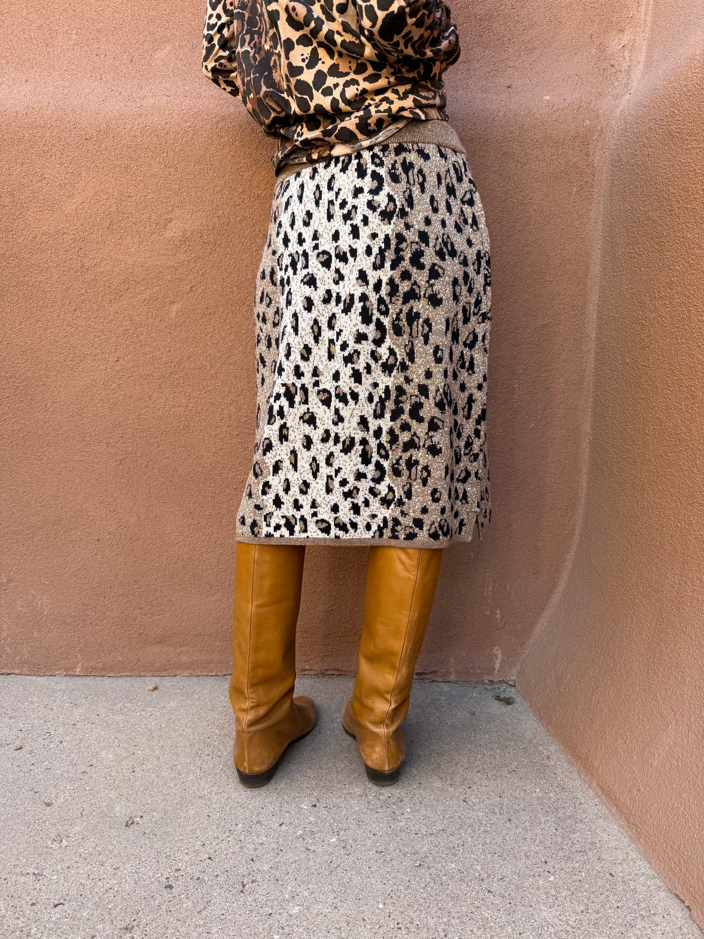 Vintage 80s Wildcat Sweater Skirt