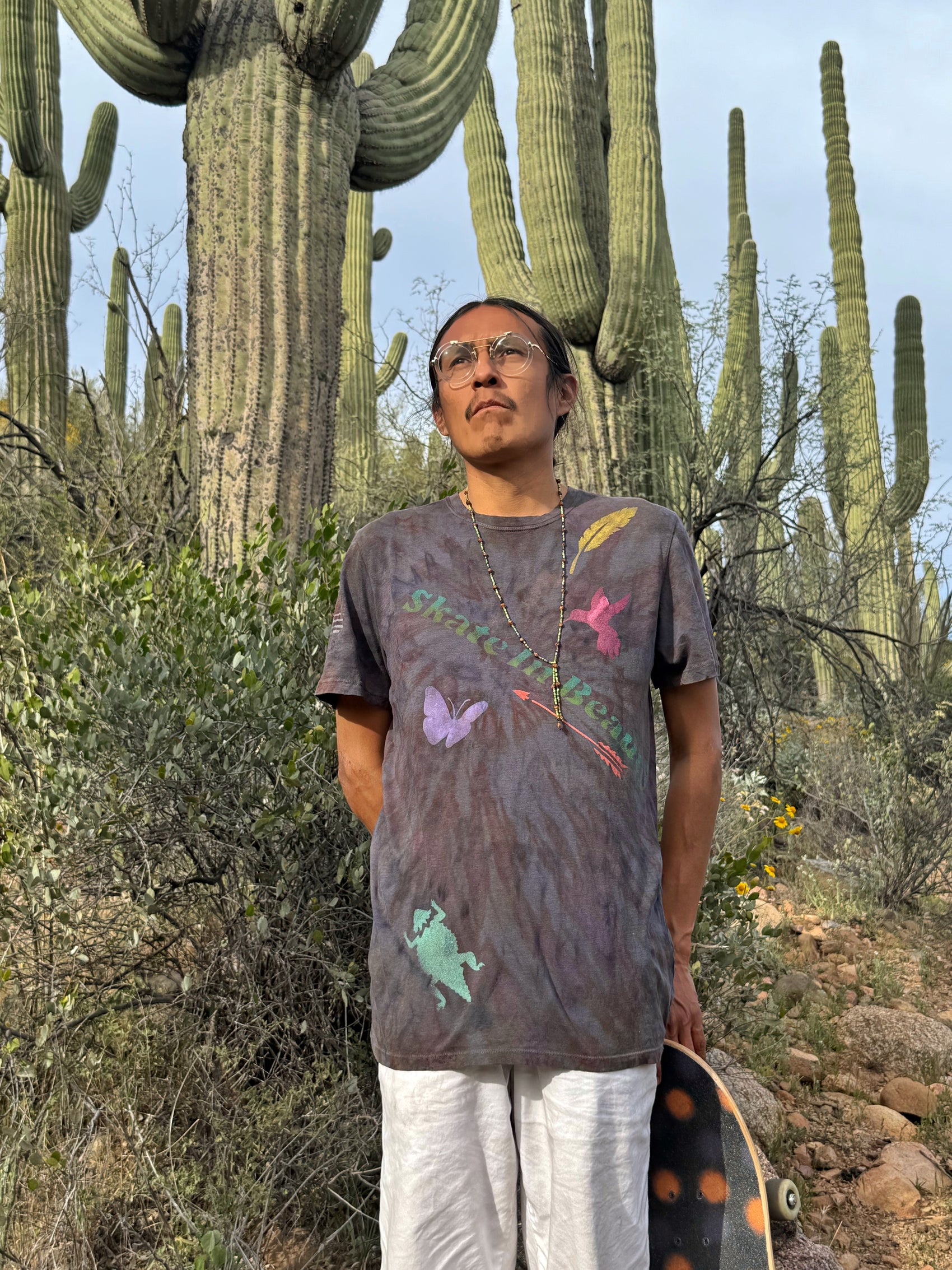 Limited Edition Hand Dyed Tees- Skate in Beauty  XL