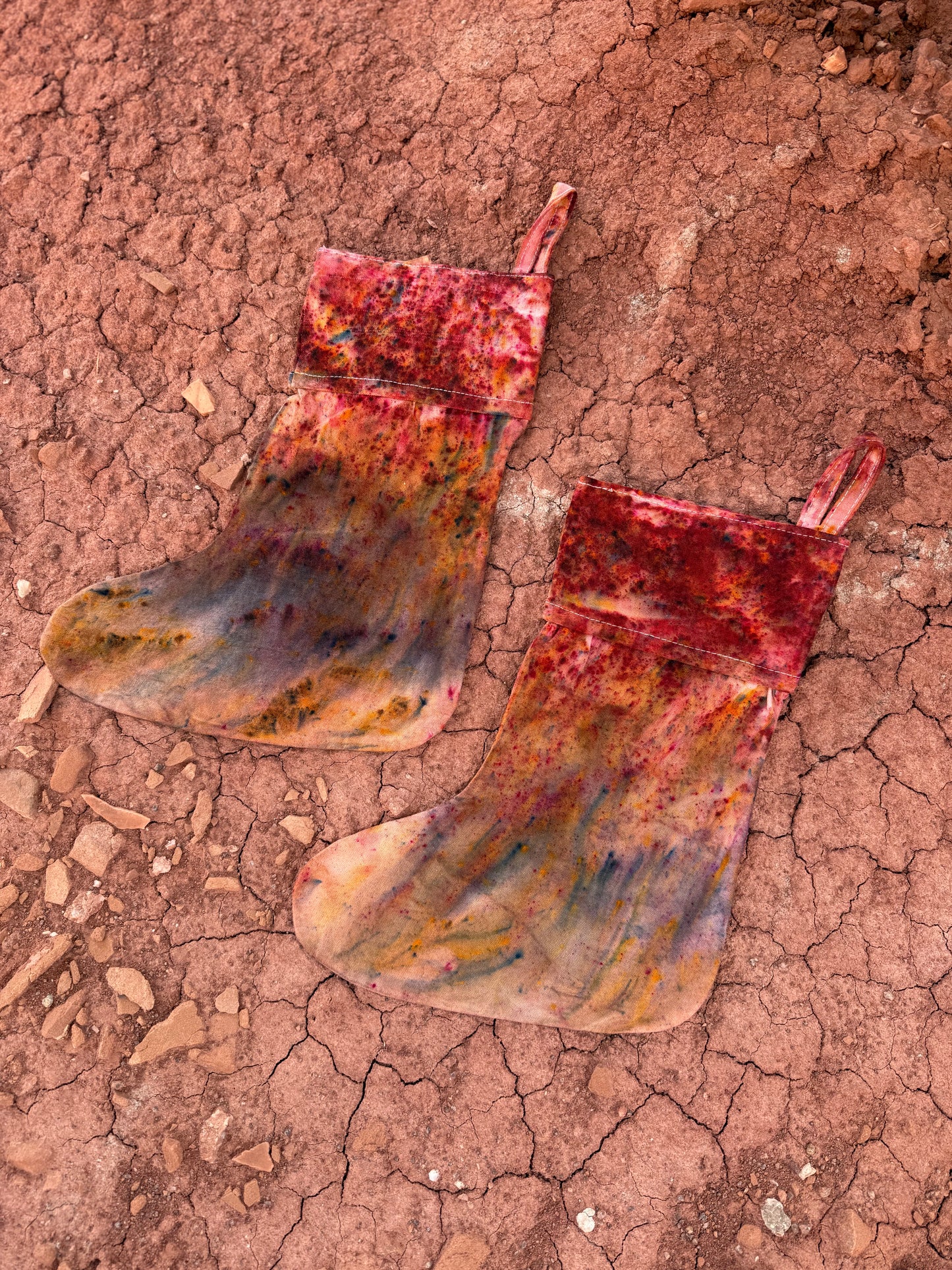 Limited Edition Hand-dyed Canvas Stockings