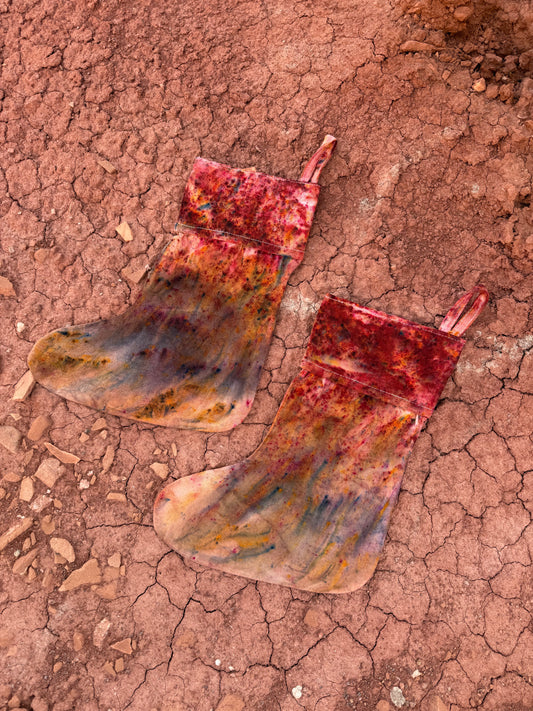 Limited Edition Hand-dyed Canvas Stockings