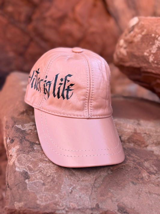 Handpainted Lambskin Baseball Cap - Water is Life