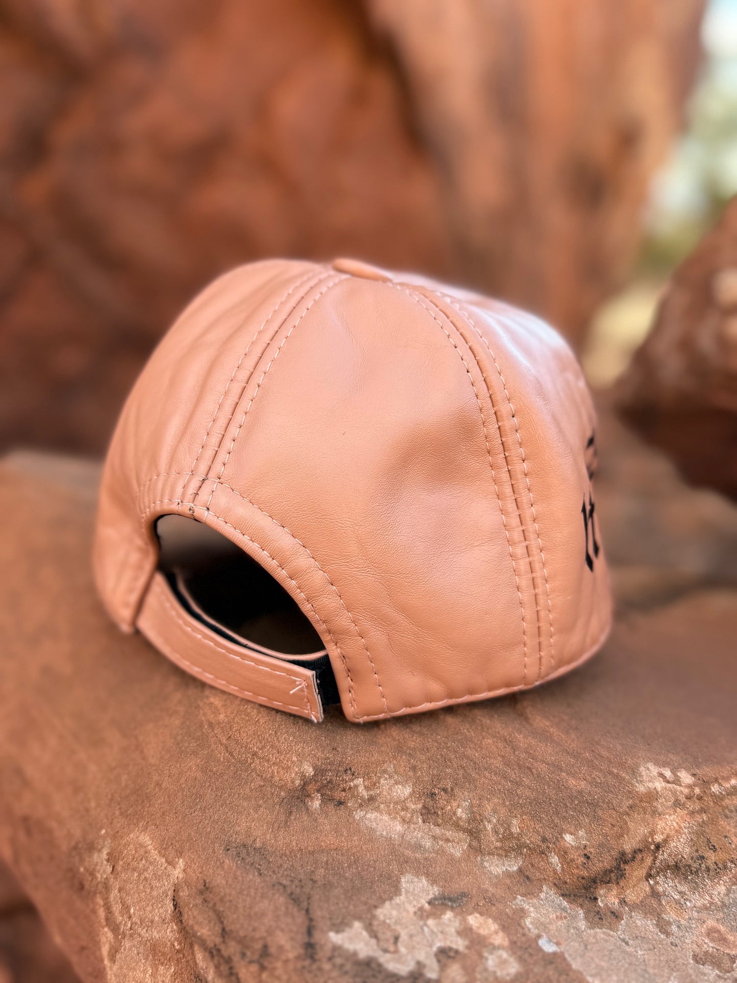 Handpainted Lambskin Baseball Cap - Water is Life