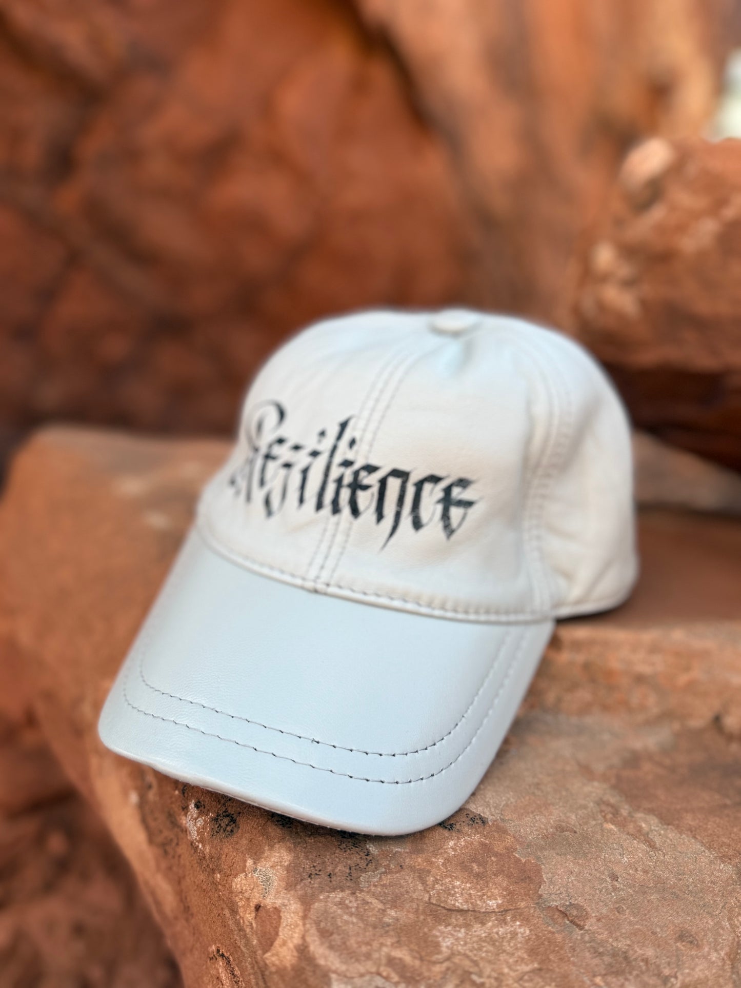 Handpainted Lambskin Baseball Cap - Rezilience