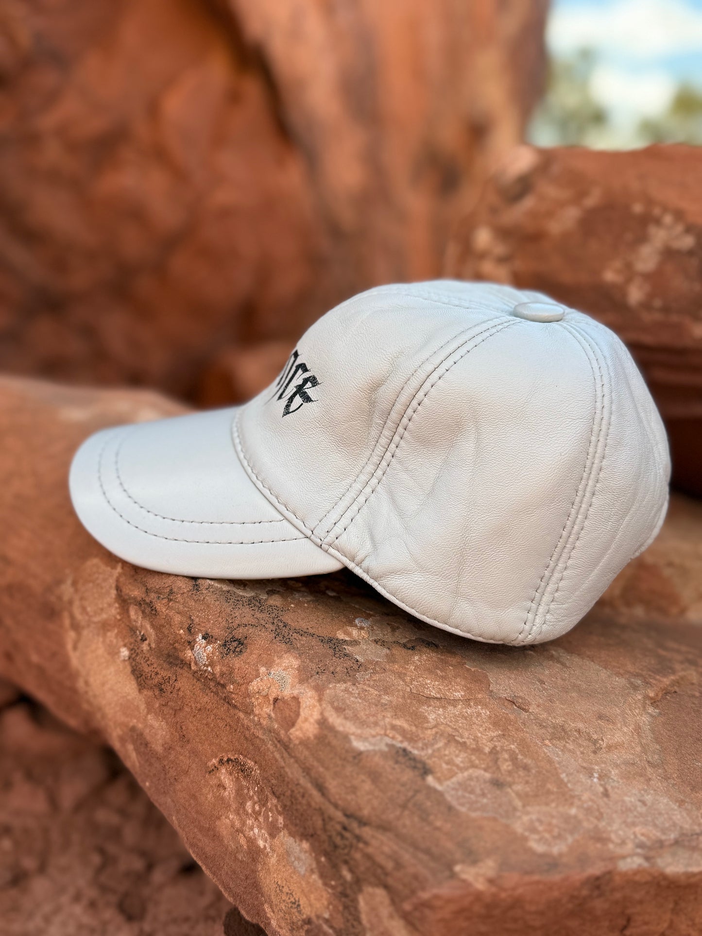 Handpainted Lambskin Baseball Cap - Rezilience